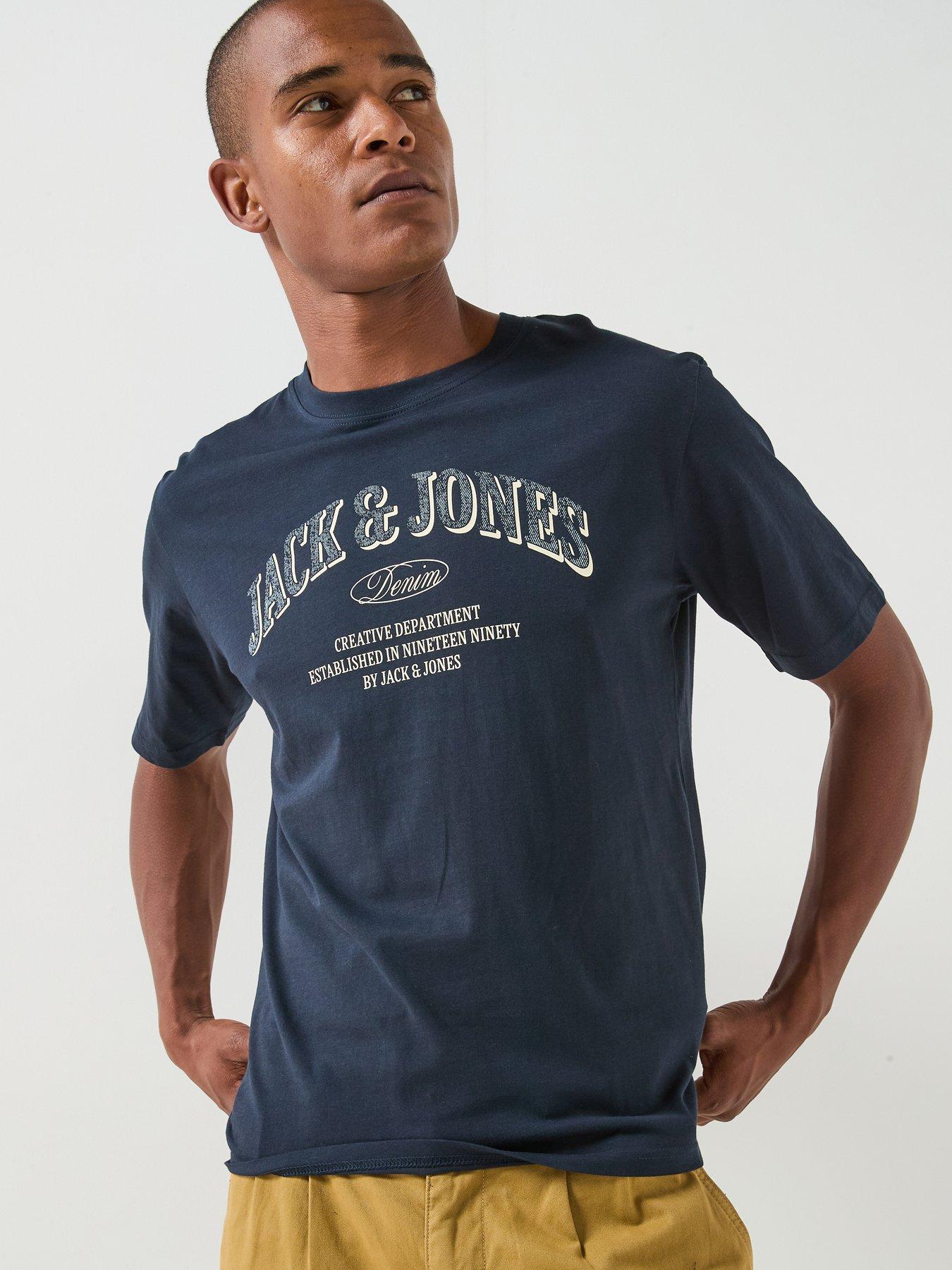 Jack & Jones Denver Logo T-shirt - Navy