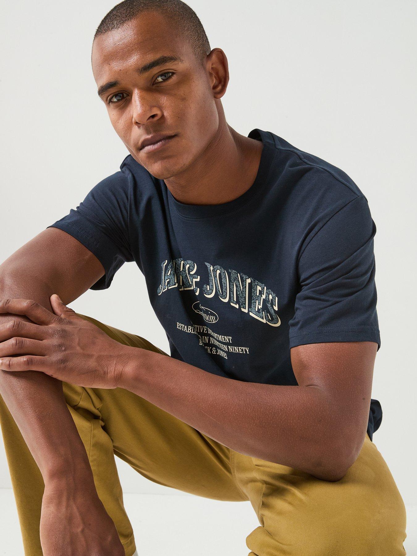 Image 5 of 5 of Jack & Jones Denver Logo T-shirt - Navy