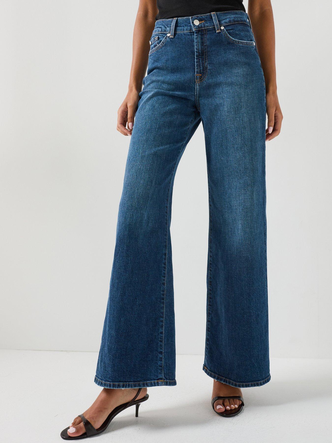 7 FOR ALL MANKIND Lotta Tailorless Comfort Jeans - Blue