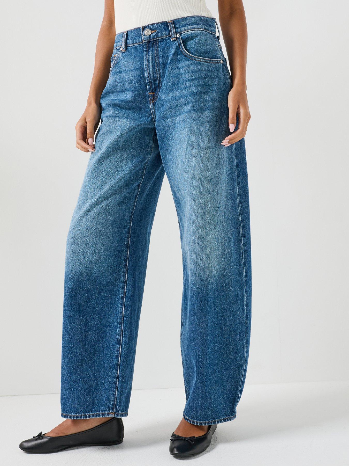 7 FOR ALL MANKIND Bonnie Curvilinear Rigid Jeans - Blue