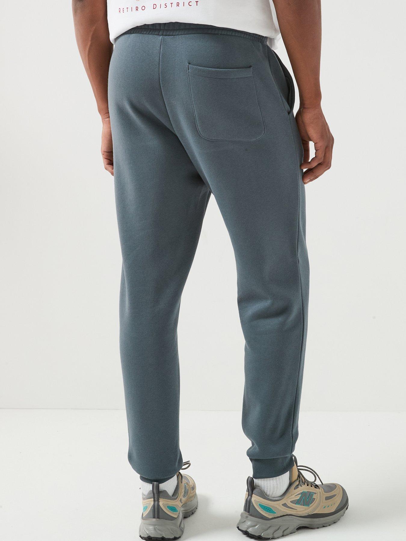 Image 2 of 6 of Jack & Jones Men's Cuffed Joggers with Drawstring Waist - Turbulence Blue