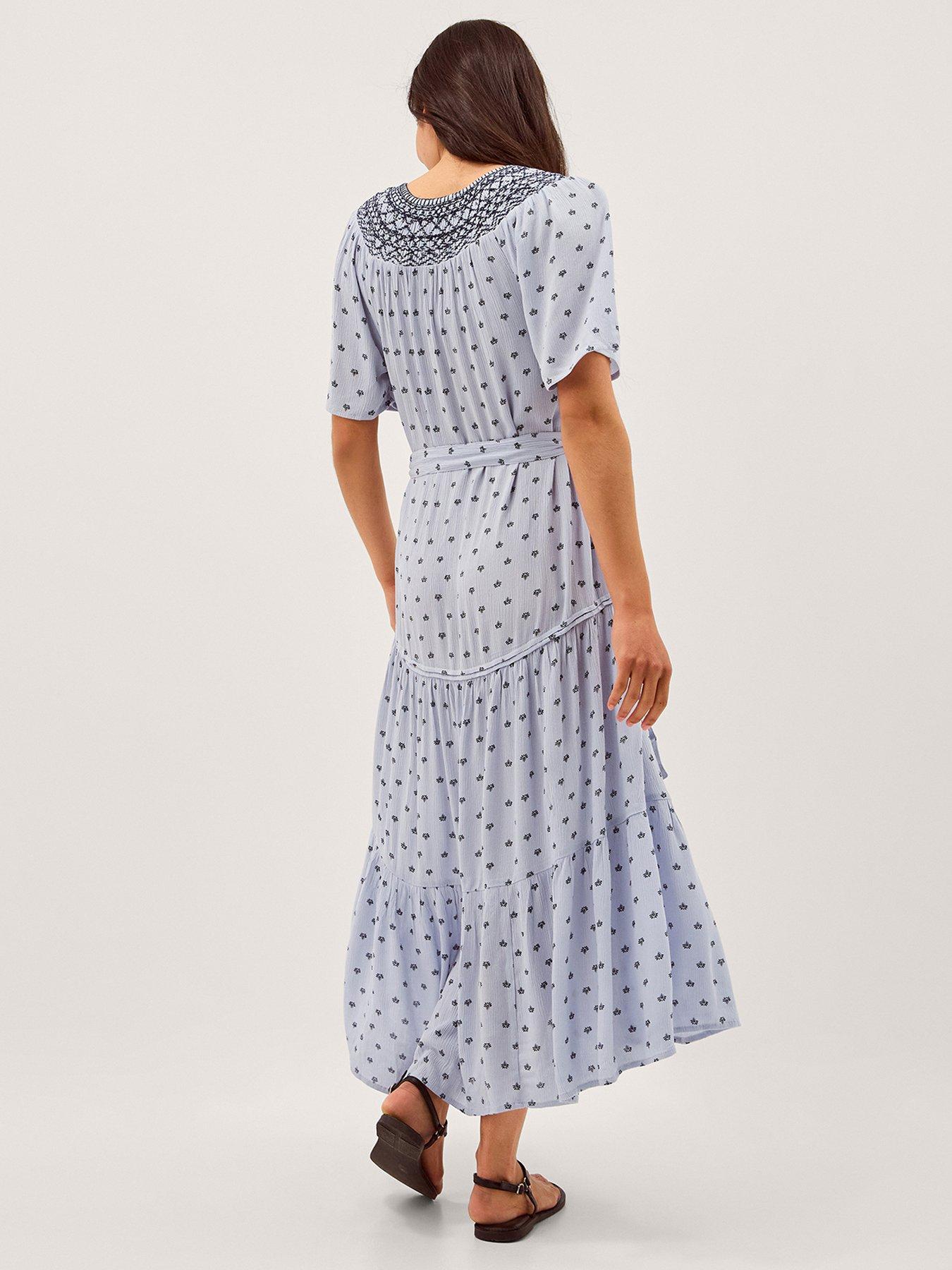 Image 2 of 4 of Monsoon Mia Print Dress - Blue