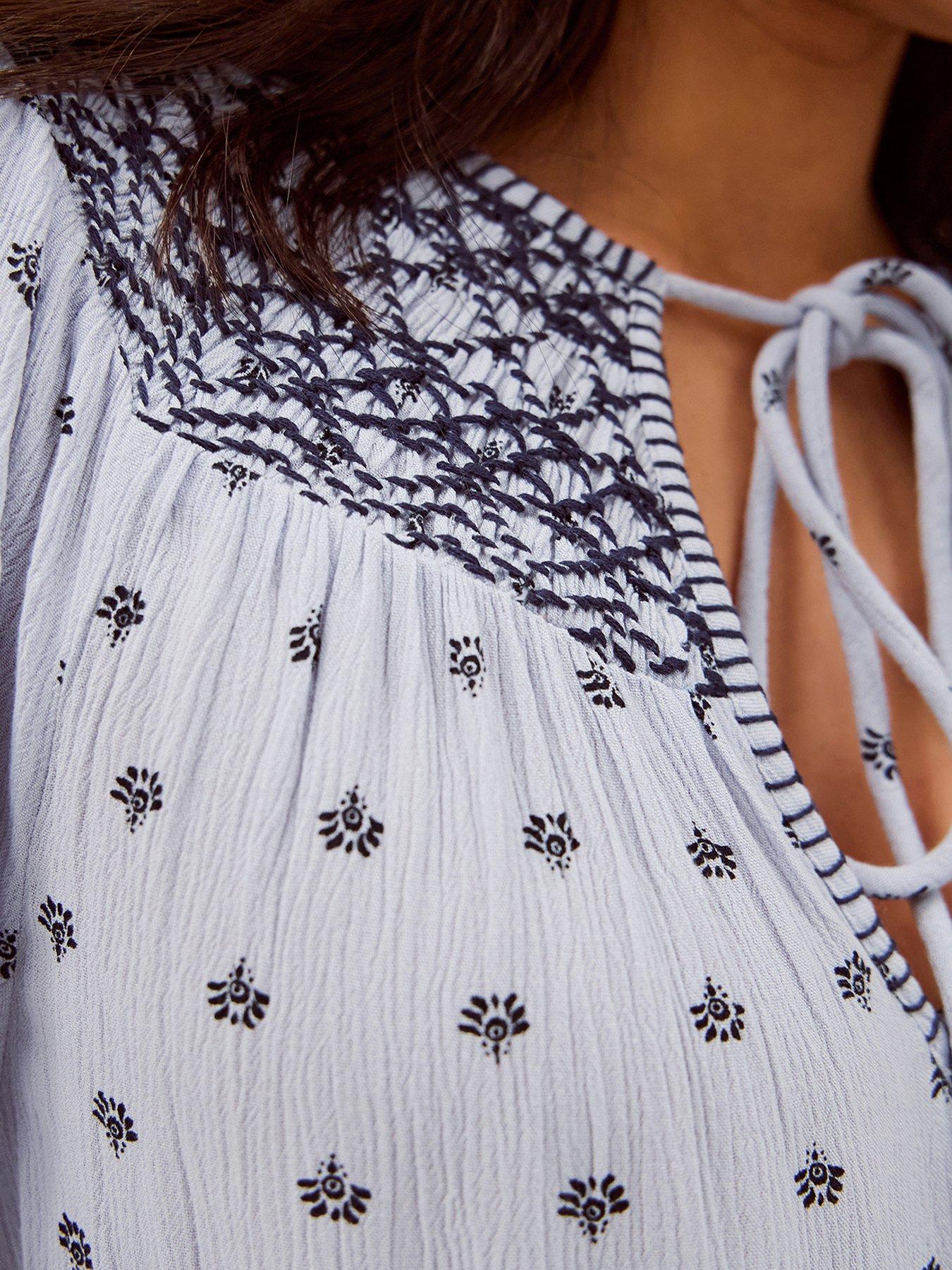 Image 4 of 4 of Monsoon Mia Print Dress - Blue