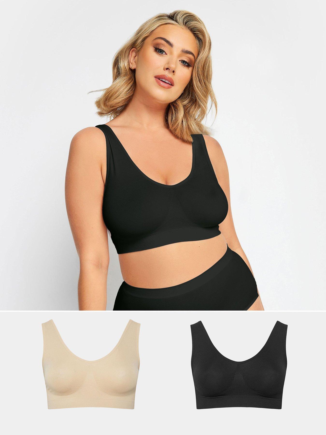 Yours Curve Seamless 2 Pack Non Padded Bras - Multi