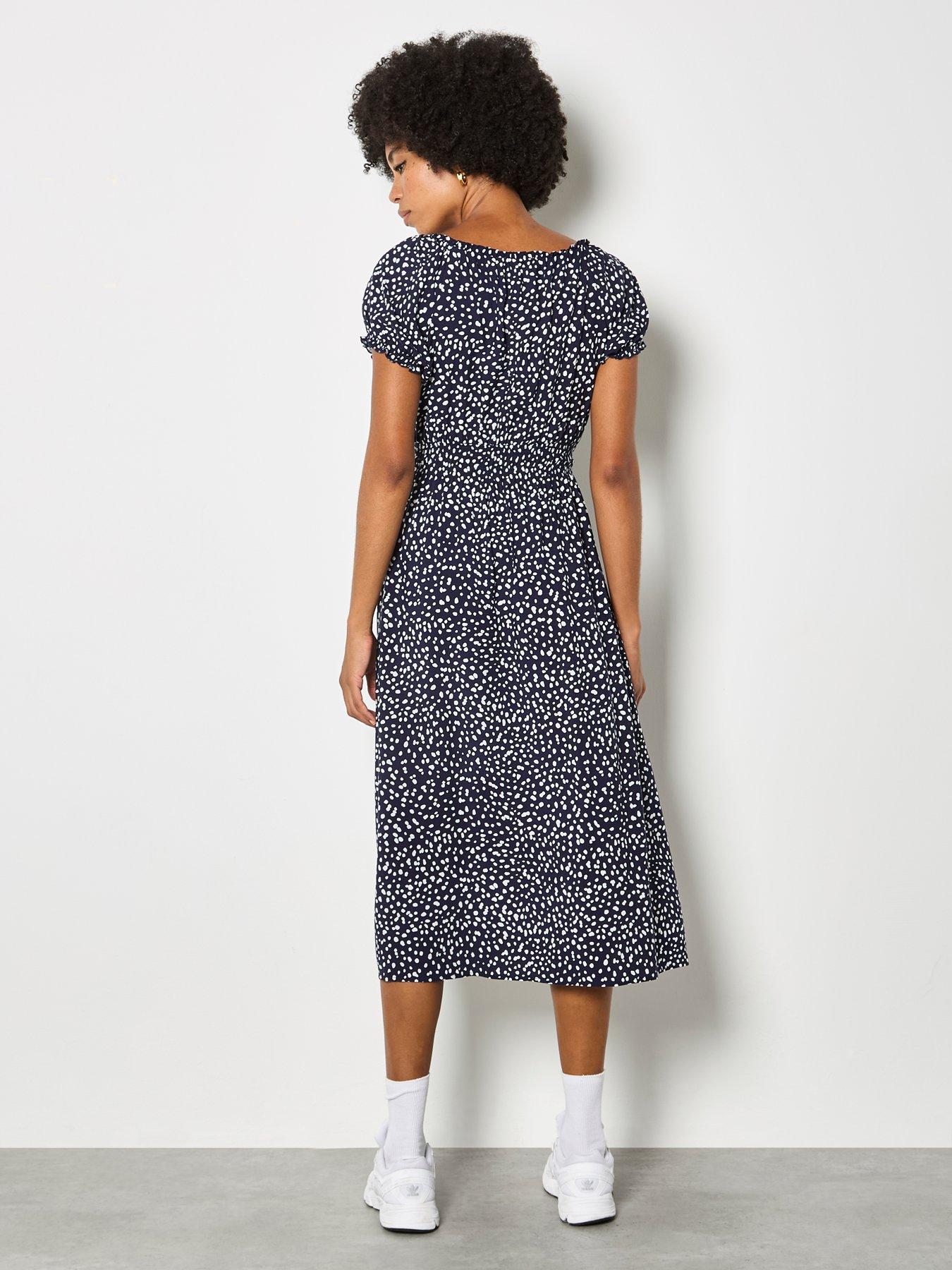 apricot-milkmaid-midi-spot-printed-dressstillFront