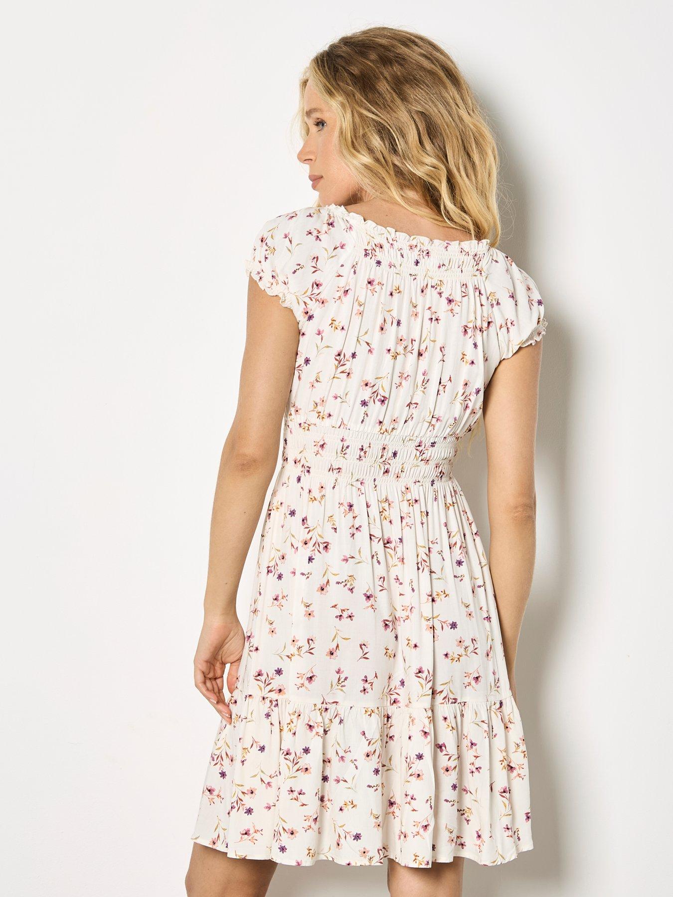 apricot-frilled-milkmaid-mini-dress-creamstillFront