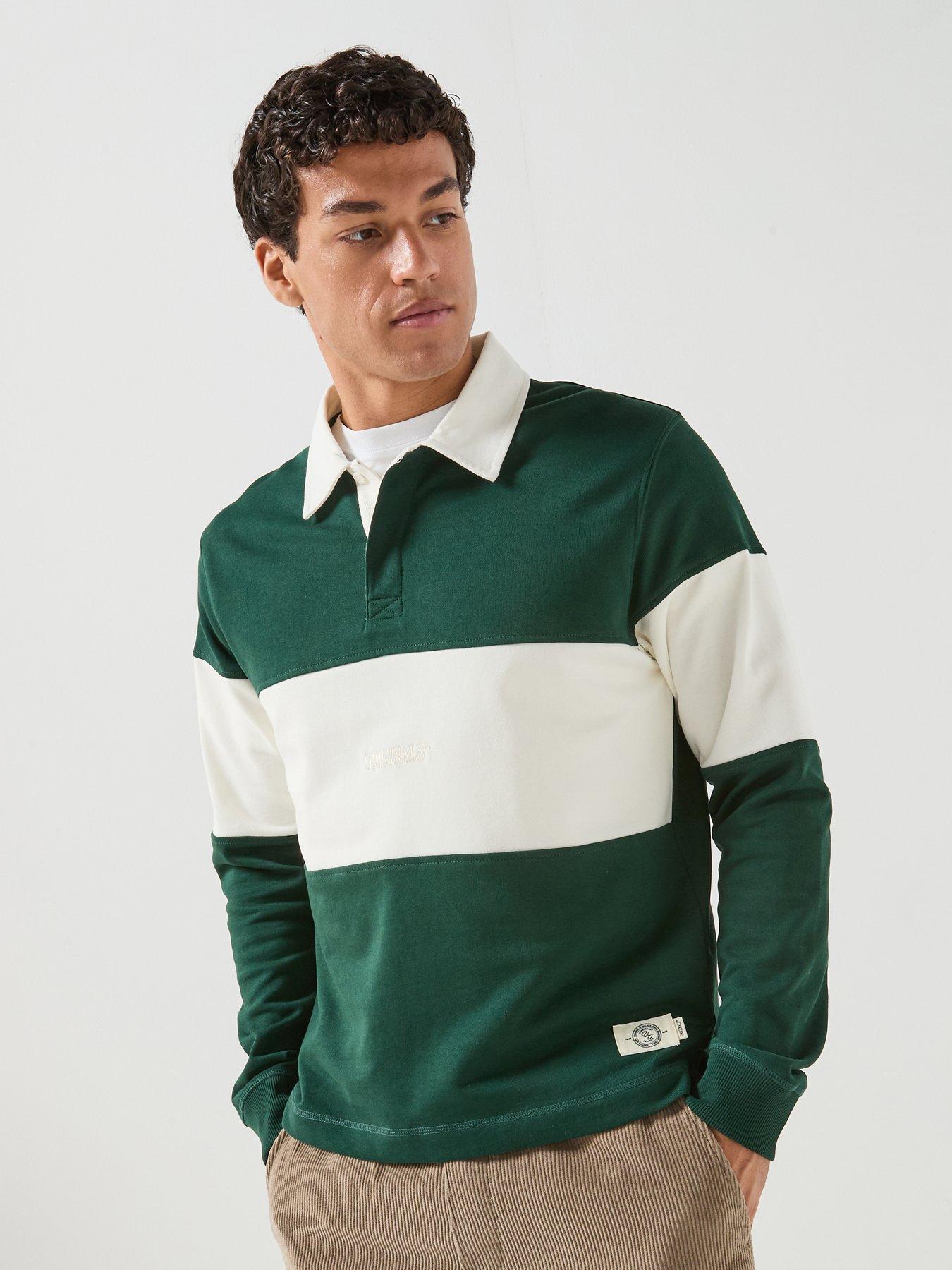 Jack & Jones Frederiksberg Blocking Rugby Polo Shirt - Green