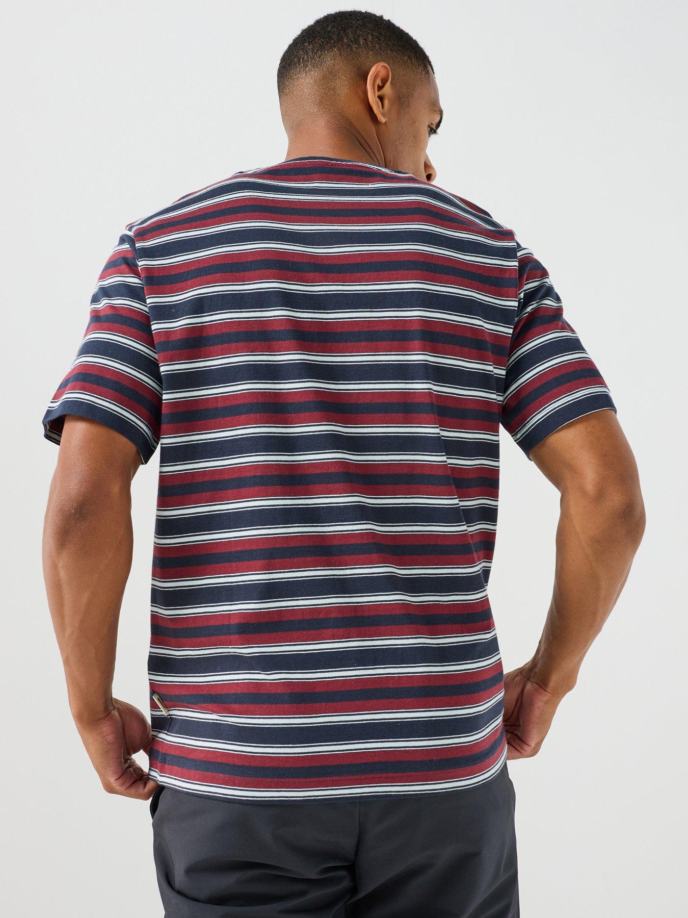 Image 2 of 5 of Jack & Jones Frederiksberg Striped Crew Neck T-Shirt - Navy