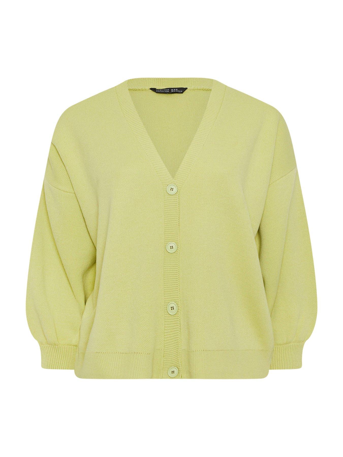 yours-curve-balloon-sleeve-cardigan-whitedetail