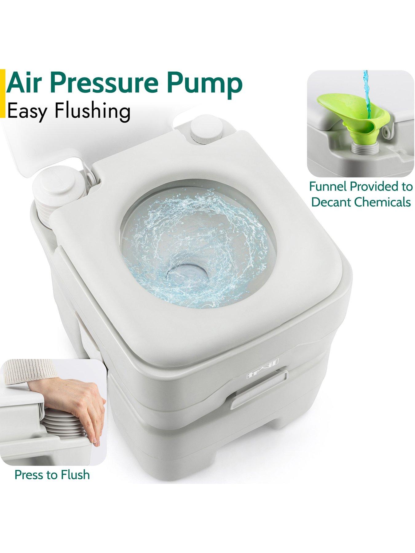 Image 4 of 7 of Trail 20L Portable Camping Toilet - Light Grey
