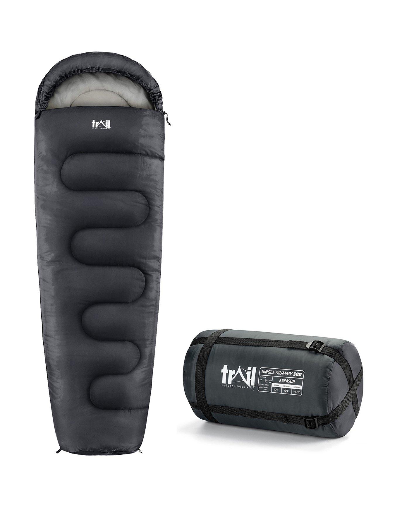 Trail Mummy Sleeping Bag - 300gsm, Grey