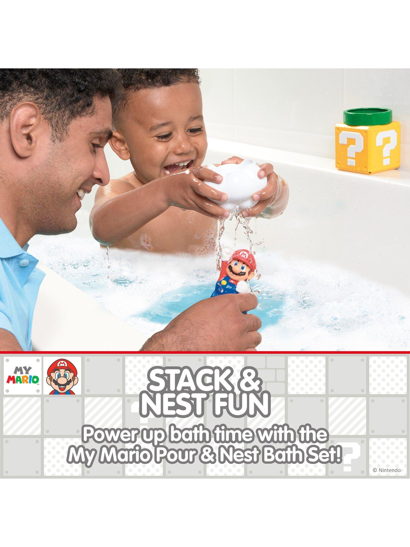 Image 5 of 8 of Mario My Mario Pour & Nest Bath Toy Set