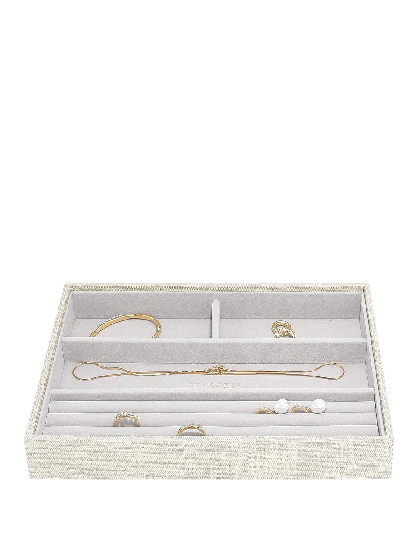 Stackers Oatmeal & Linen Classic Ring & Bracelet Layer Tray