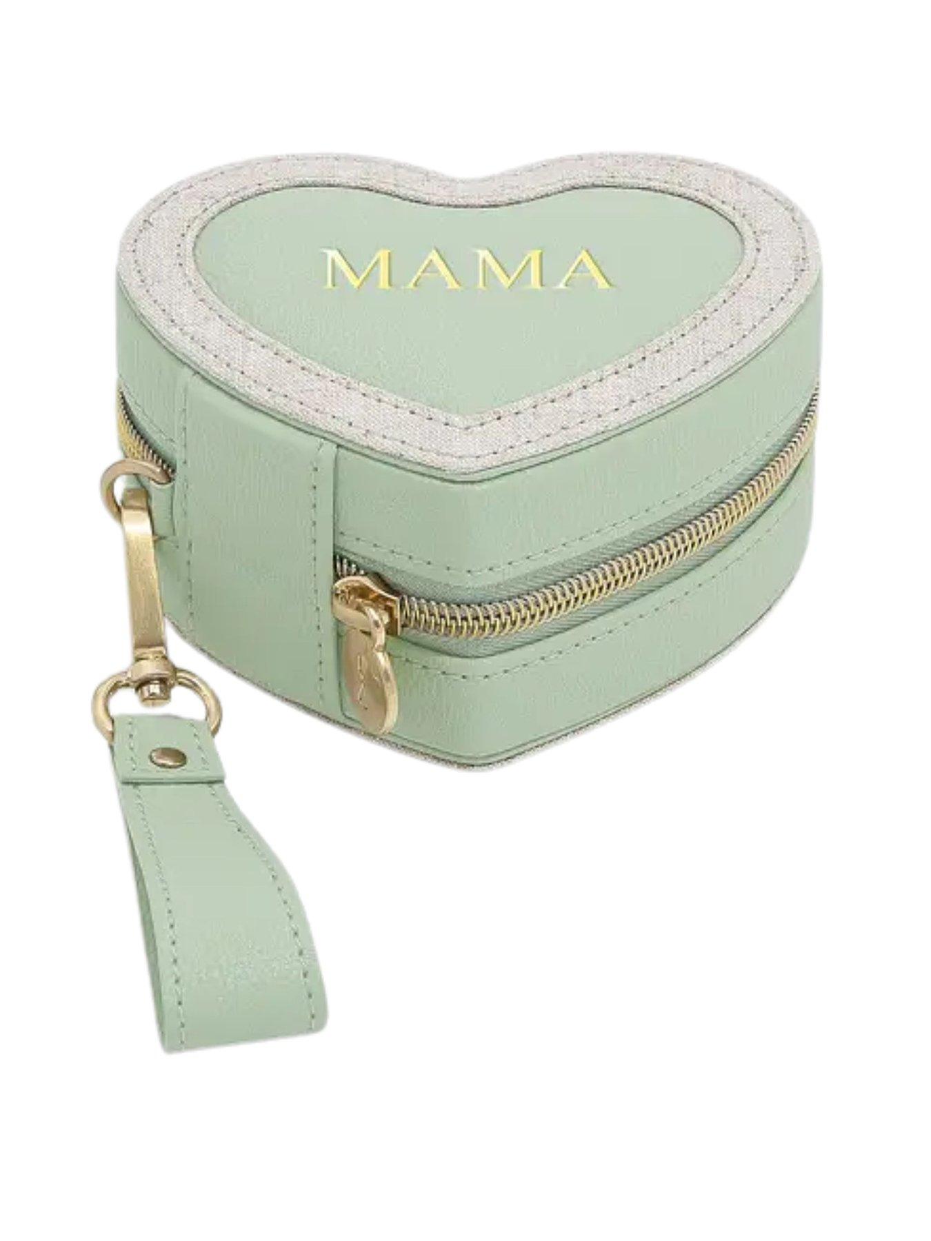 Image 1 of 3 of Stackers Green Mama Heart Jewellery Box
