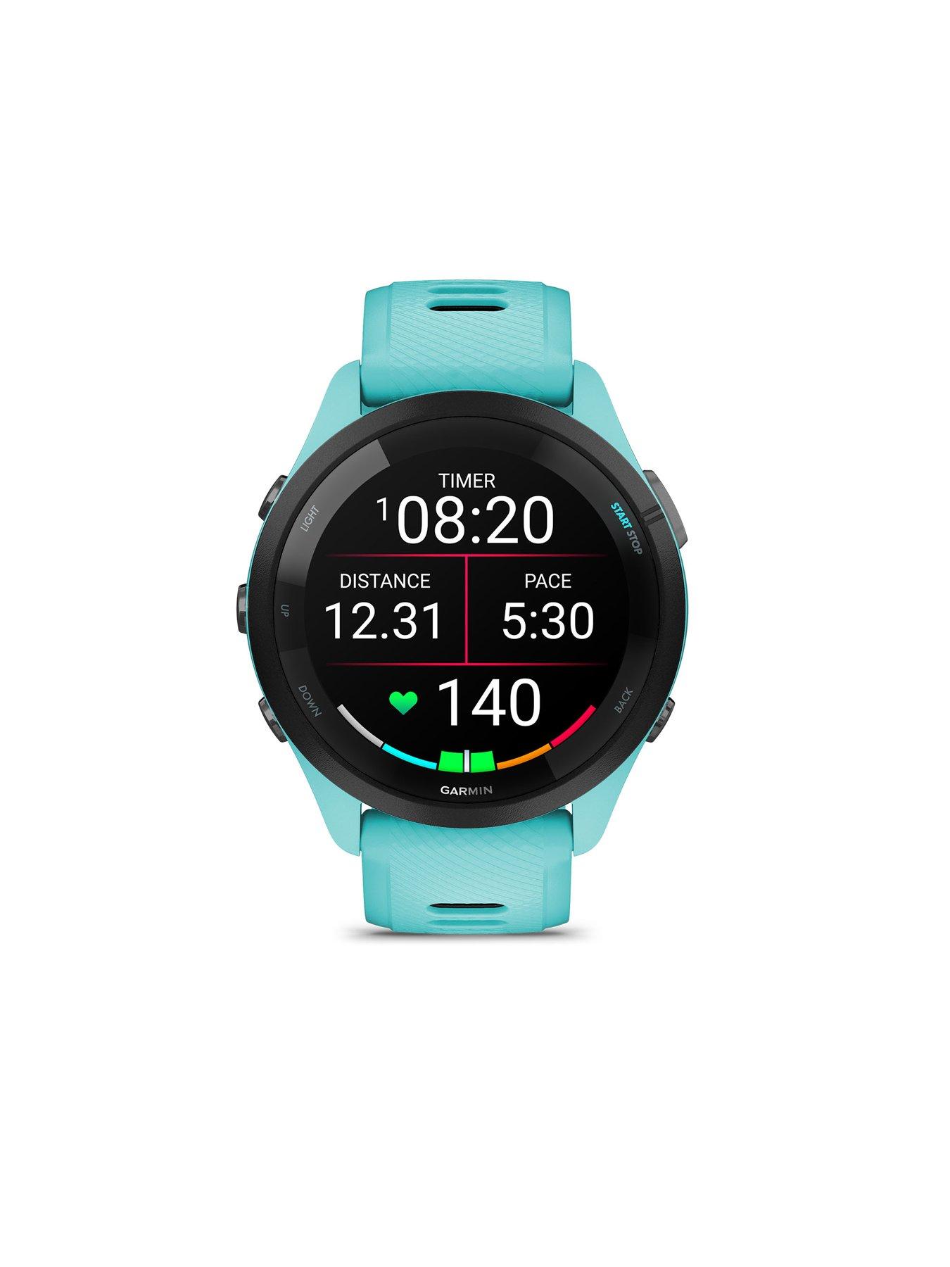 Image 2 of 7 of Garmin Forerunner 265 Music, Aqua