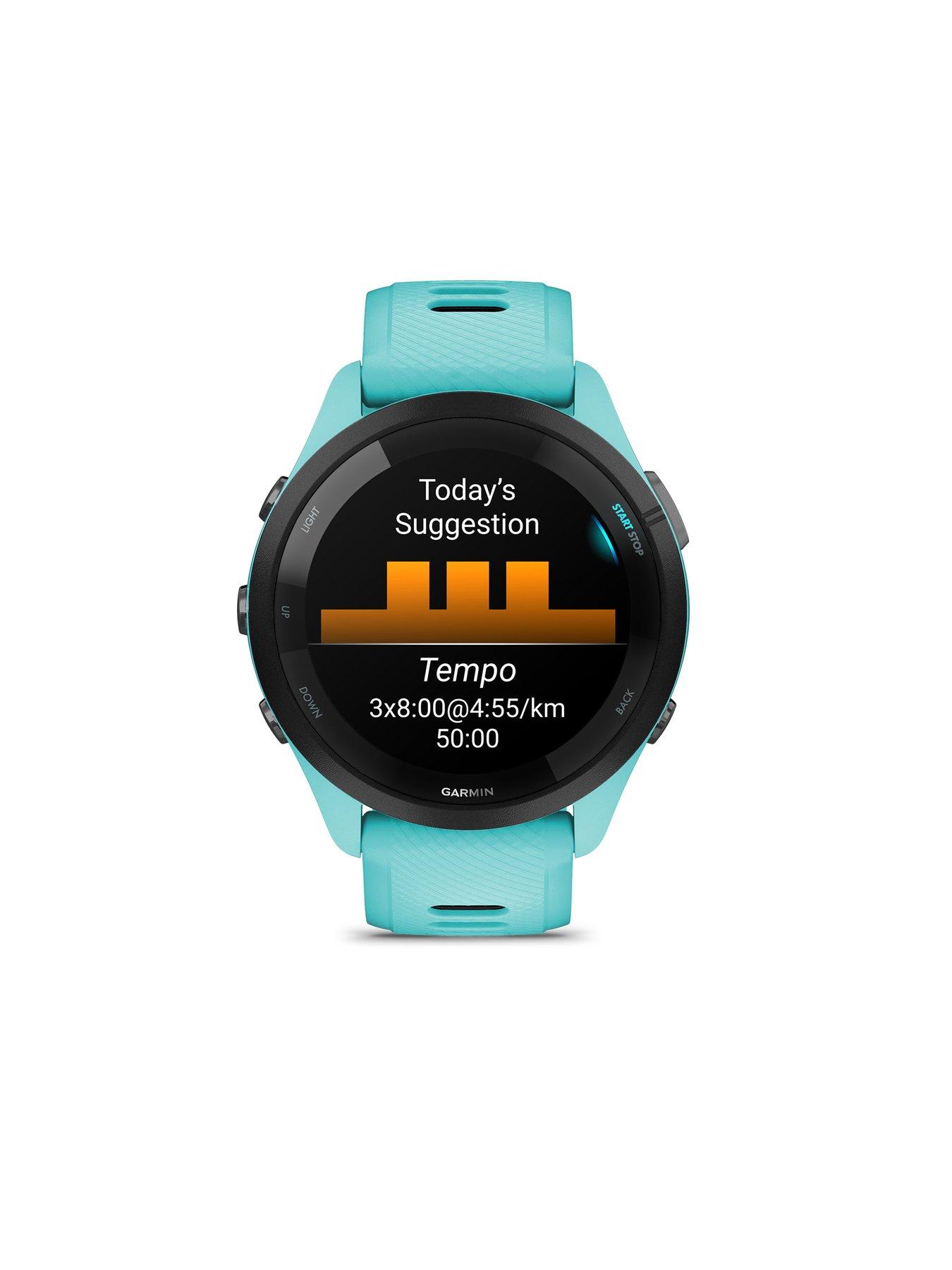 Image 4 of 7 of Garmin Forerunner 265 Music, Aqua