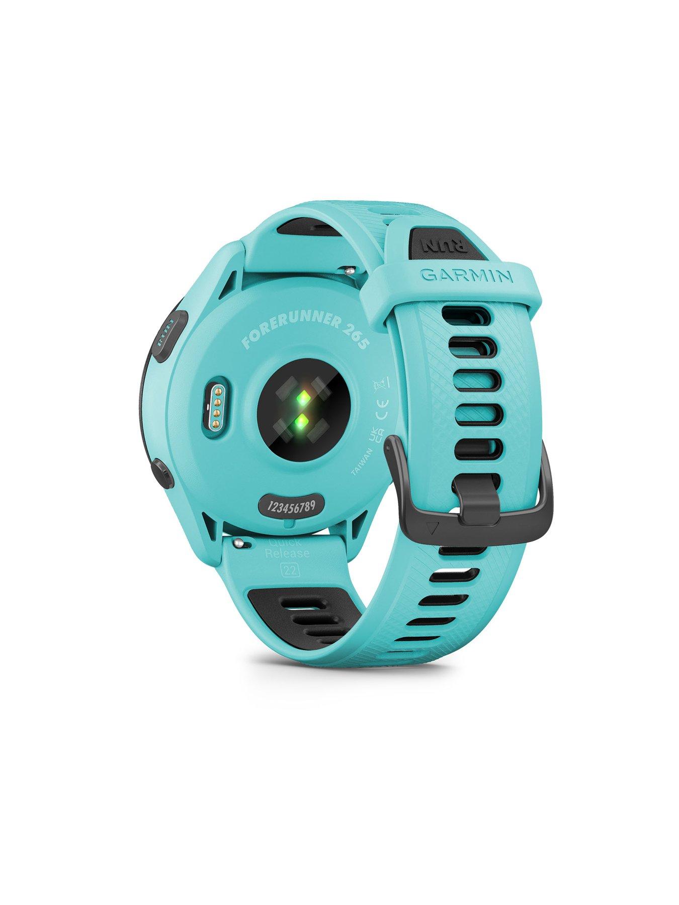 Image 7 of 7 of Garmin Forerunner 265 Music, Aqua