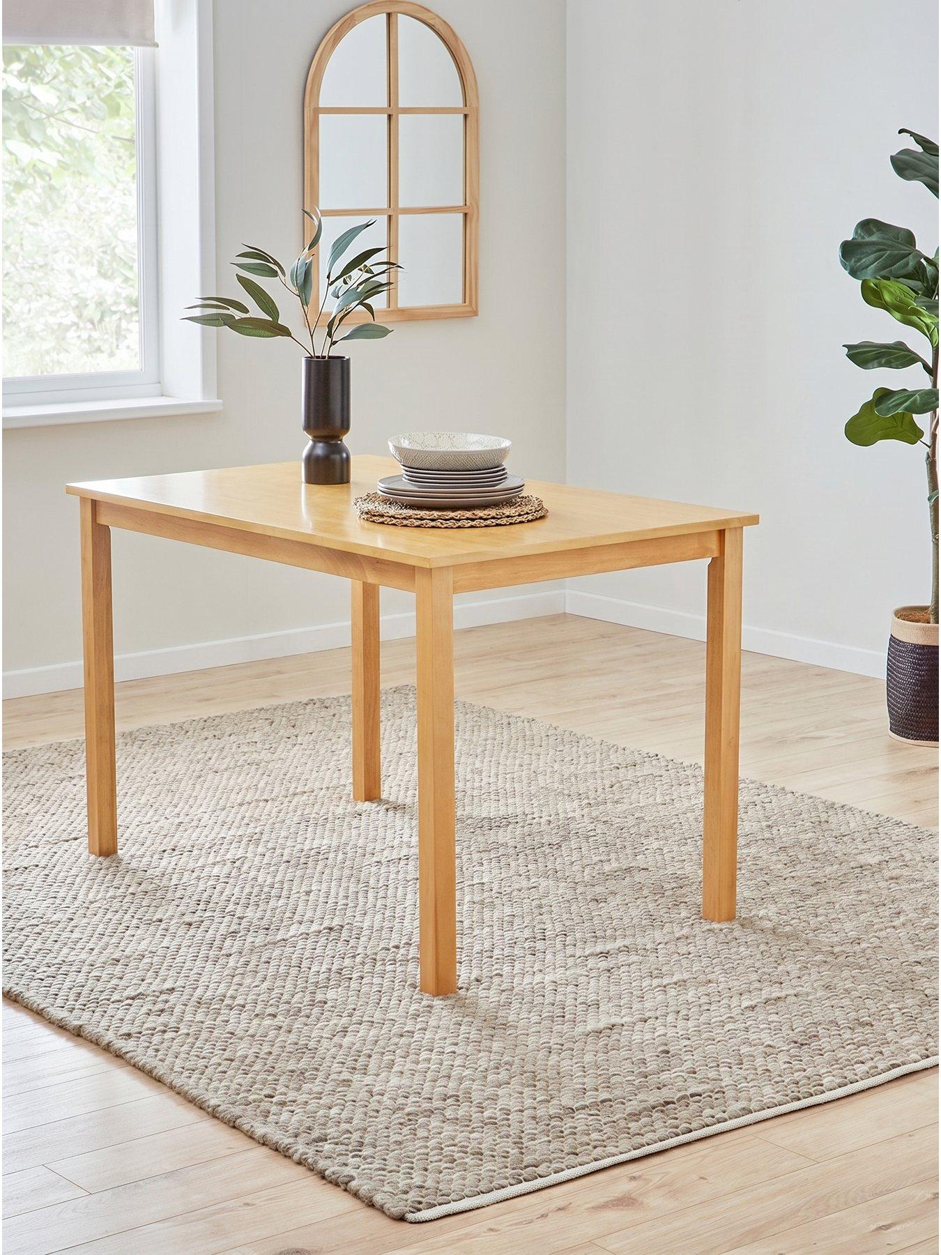 Image 1 of 4 of The Very Collection Primo Oak 120cm Dining Table