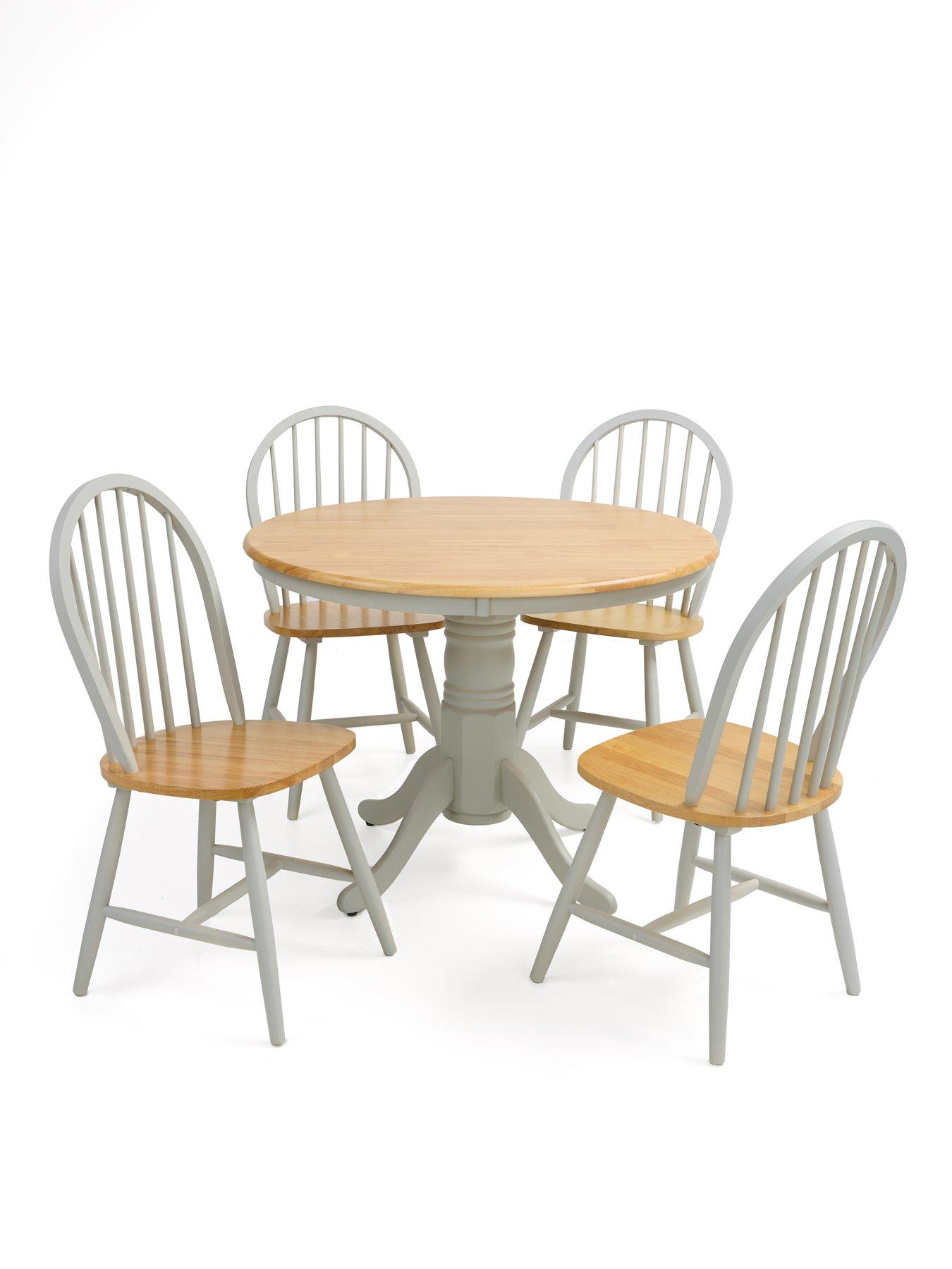 Image 5 of 5 of The Very Collection Kentucky 100cm Fixed Top Dining Table - Grey