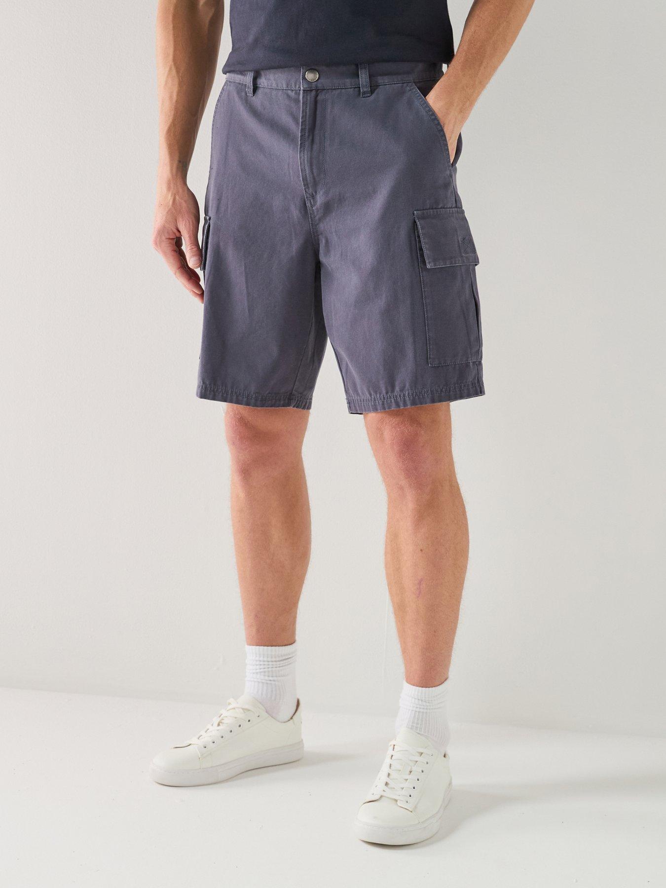 Image 1 of 6 of Barbour Relaxed Fit Wetheral Cargo Shorts - Navy
