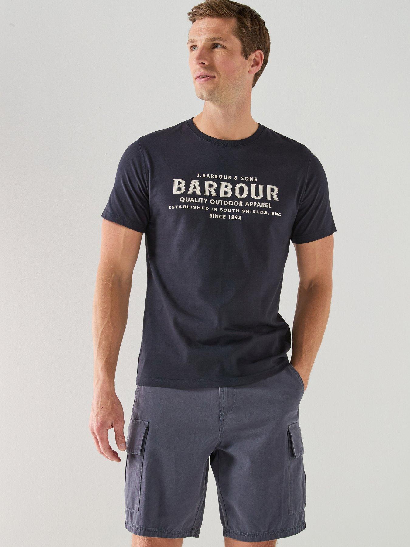 Image 3 of 6 of Barbour Relaxed Fit Wetheral Cargo Shorts - Navy