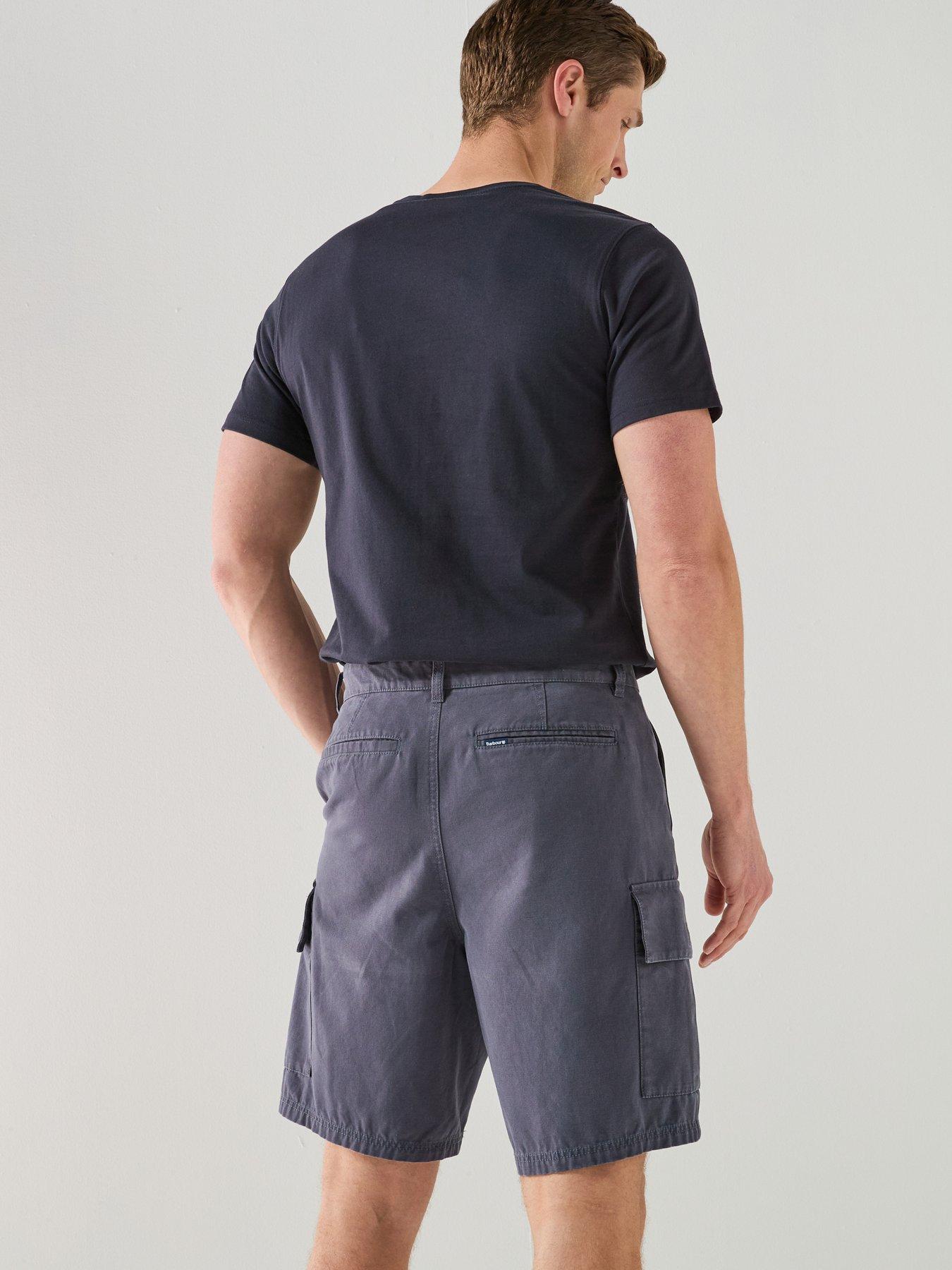 Image 5 of 6 of Barbour Relaxed Fit Wetheral Cargo Shorts - Navy
