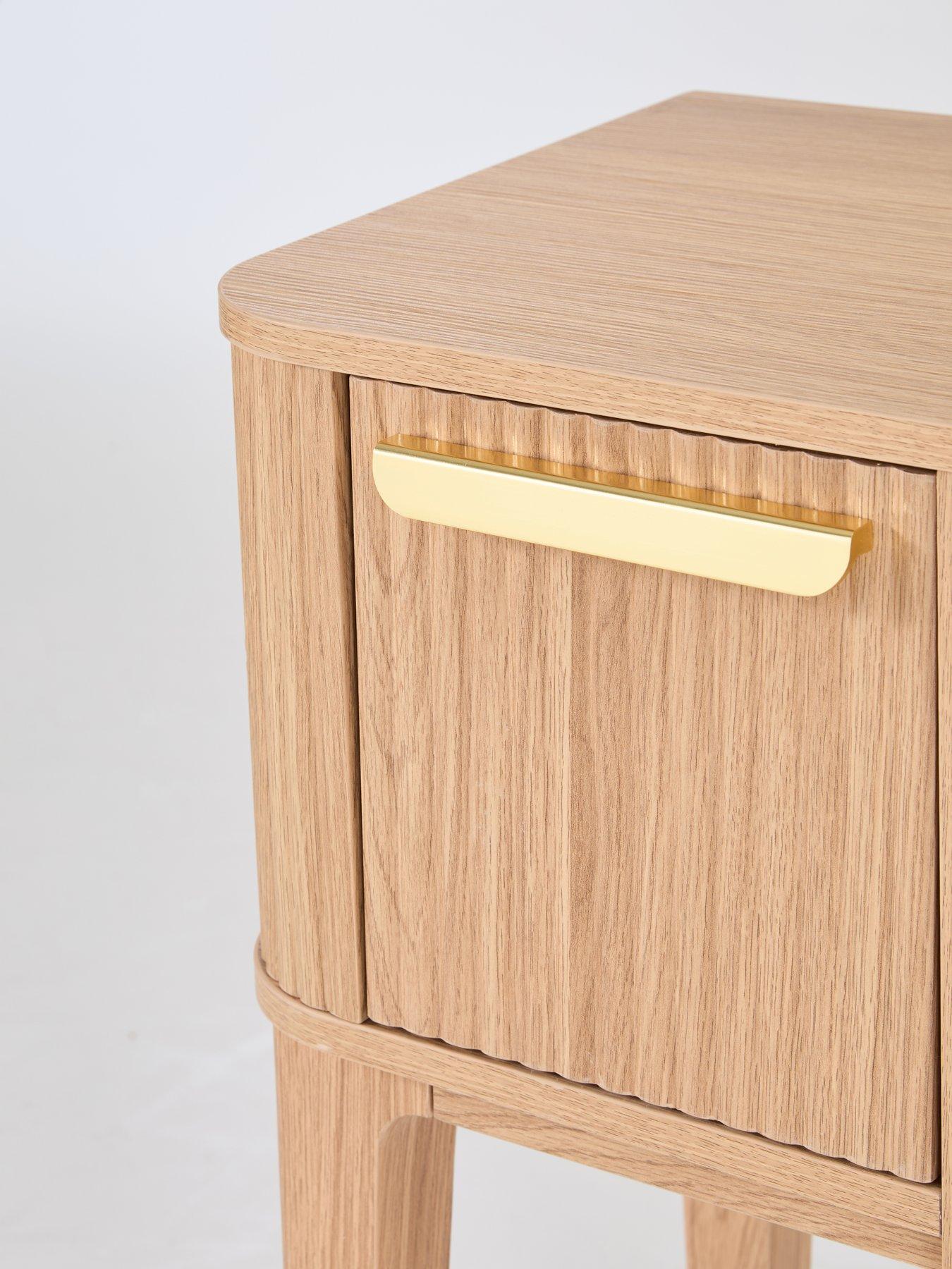 Image 5 of 7 of The Very Collection Carina Dressing Table and Lit Mirror - Oak&nbsp;- FSC&reg; Certified