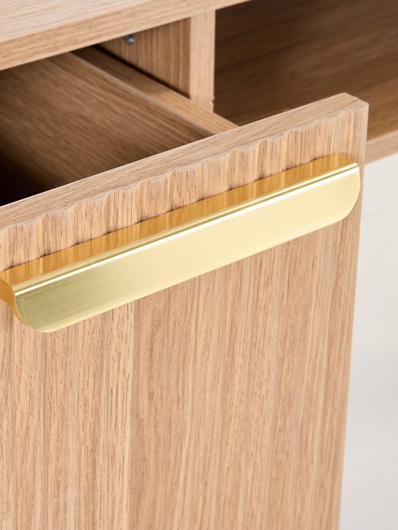 Image 7 of 7 of The Very Collection Carina Dressing Table and Lit Mirror - Oak&nbsp;- FSC&reg; Certified