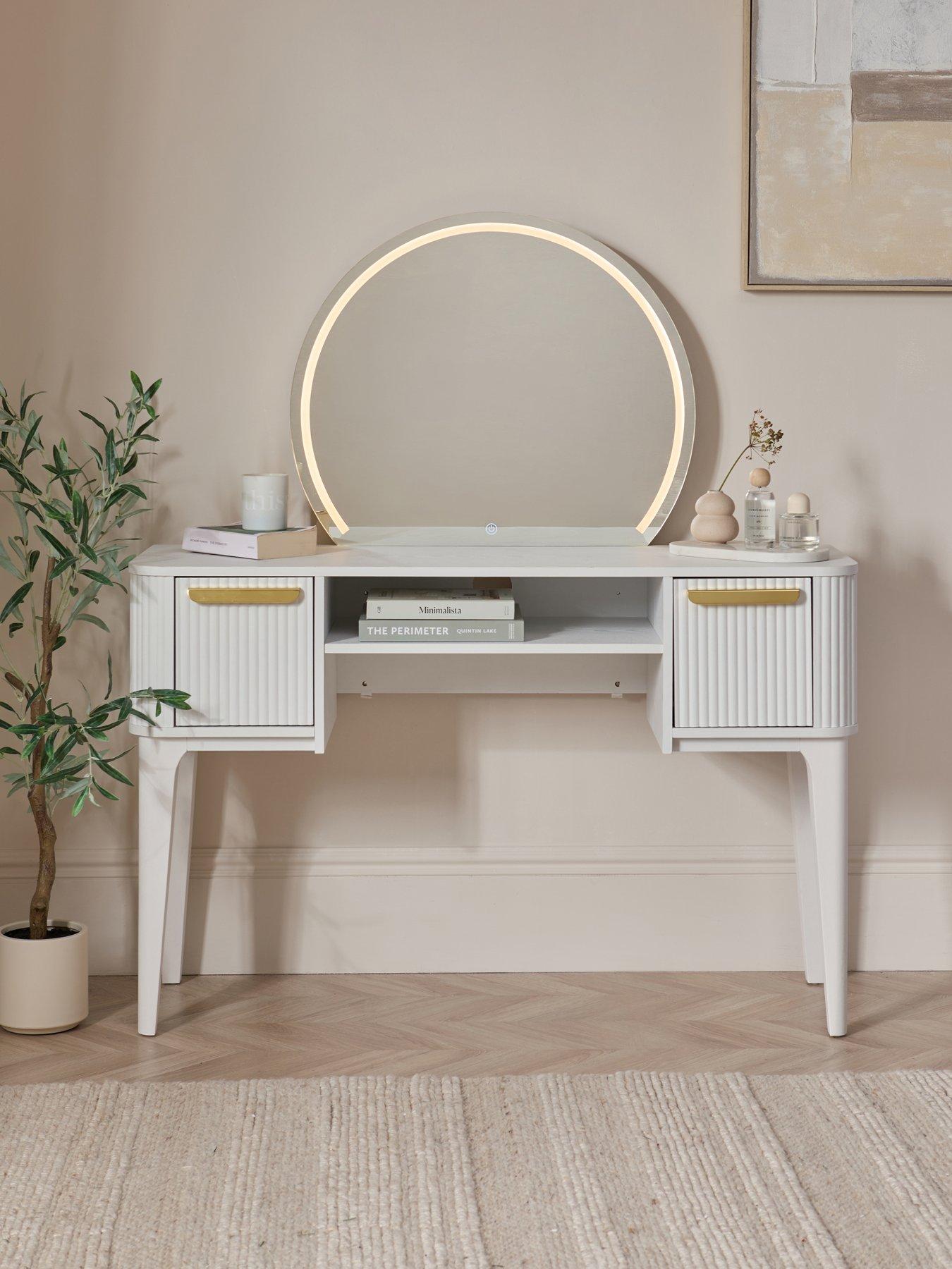The Very Collection Carina Dressing Table  &  Lit Mirror - FSC® Certified