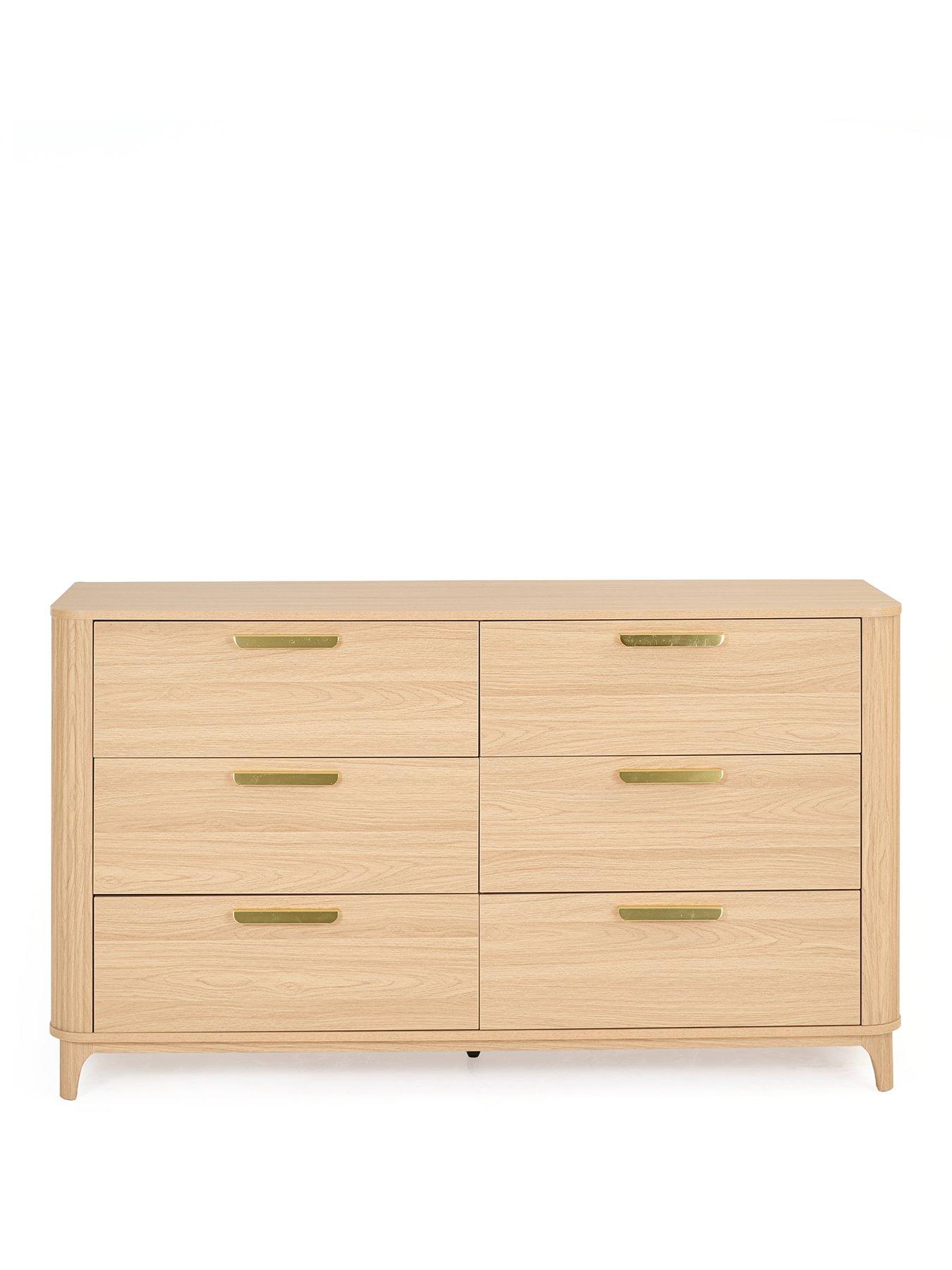 Image 2 of 7 of The Very Collection Carina 3 +&nbsp;3 Drawer Chest - Oak&nbsp;- FSC&reg; Certified