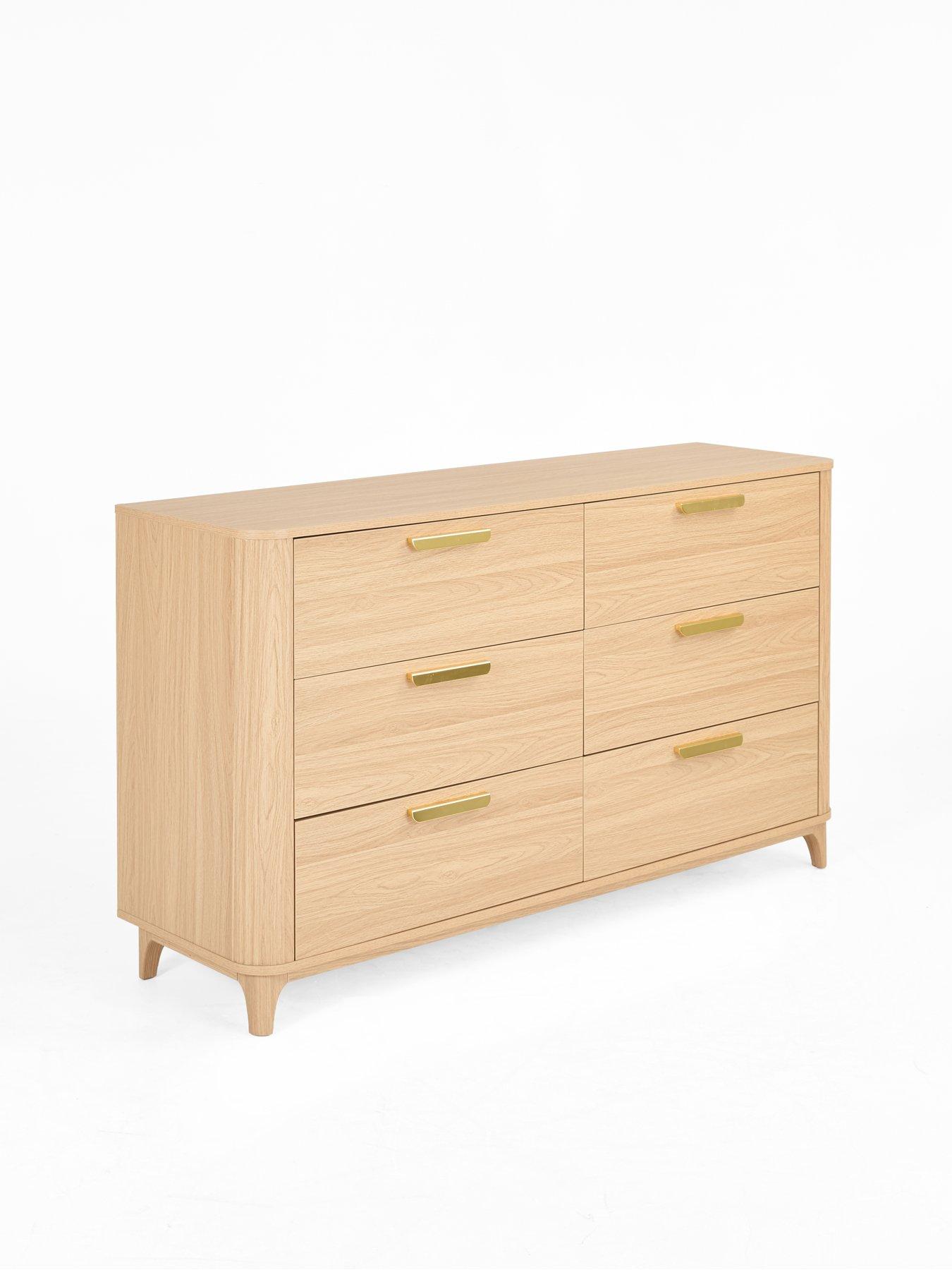 Image 3 of 7 of The Very Collection Carina 3 +&nbsp;3 Drawer Chest - Oak&nbsp;- FSC&reg; Certified