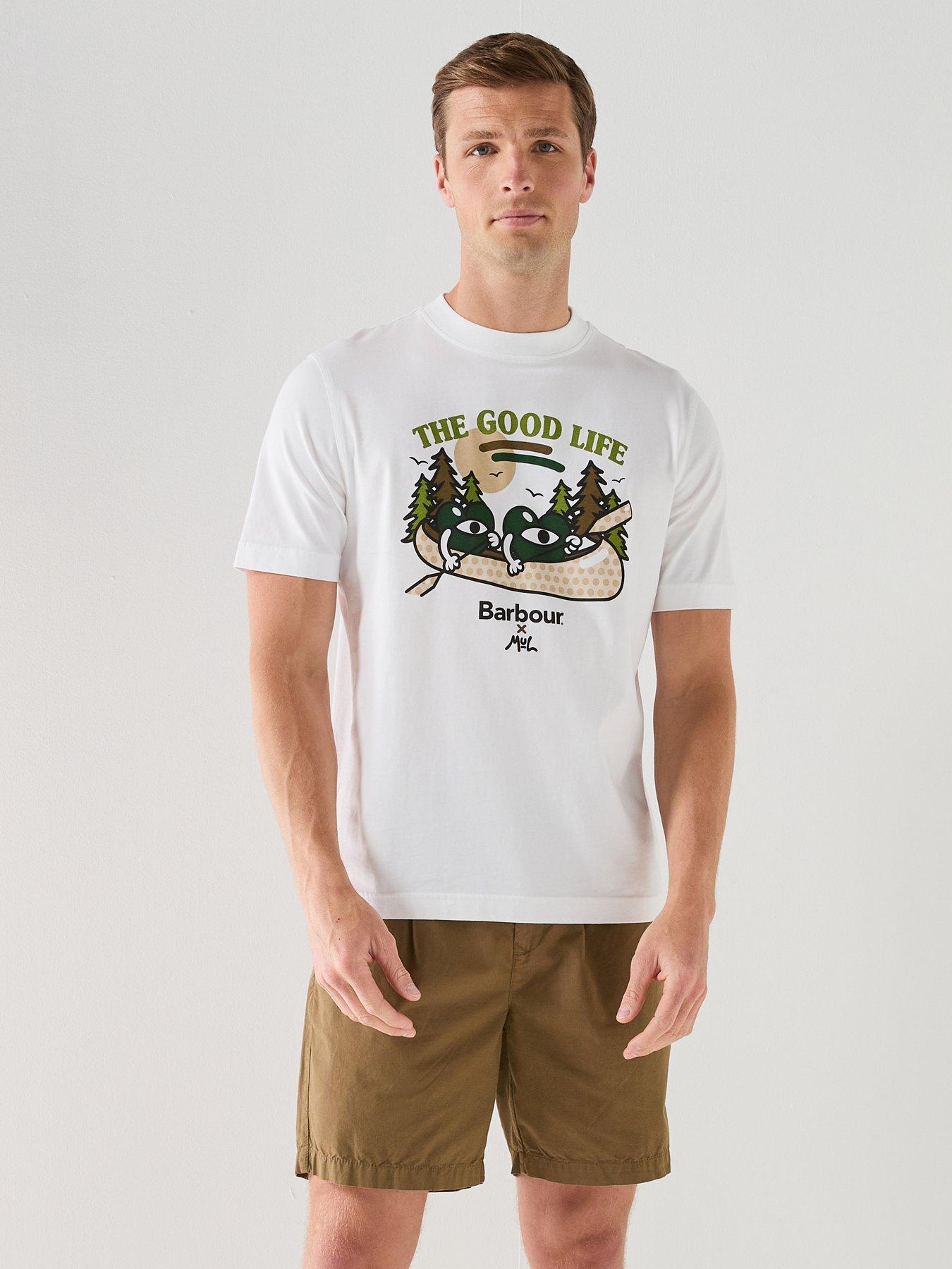 Barbour Relaxed Fit Good Life T-Shirt - White