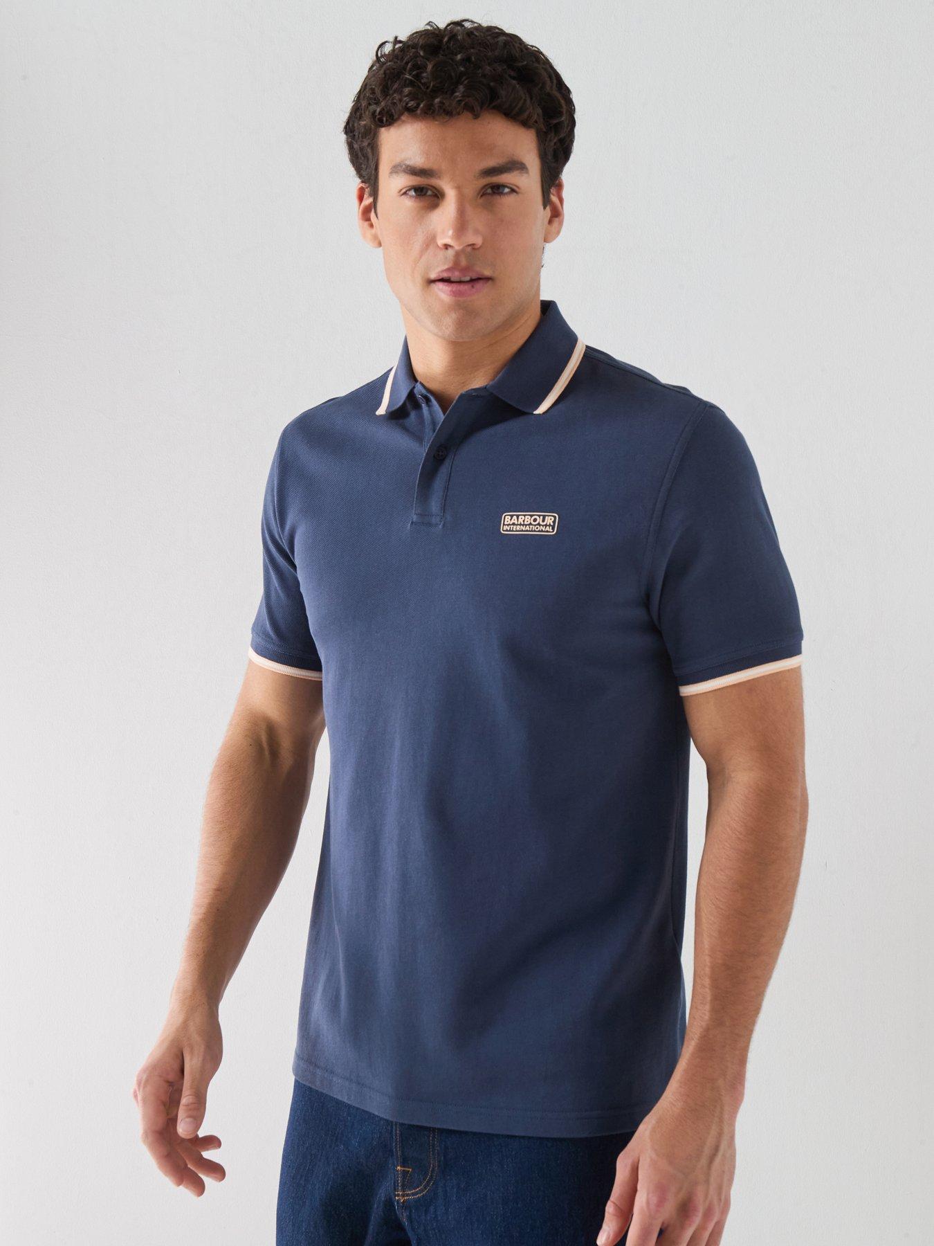 Barbour International International Evan Tipped Polo Shirt - Navy