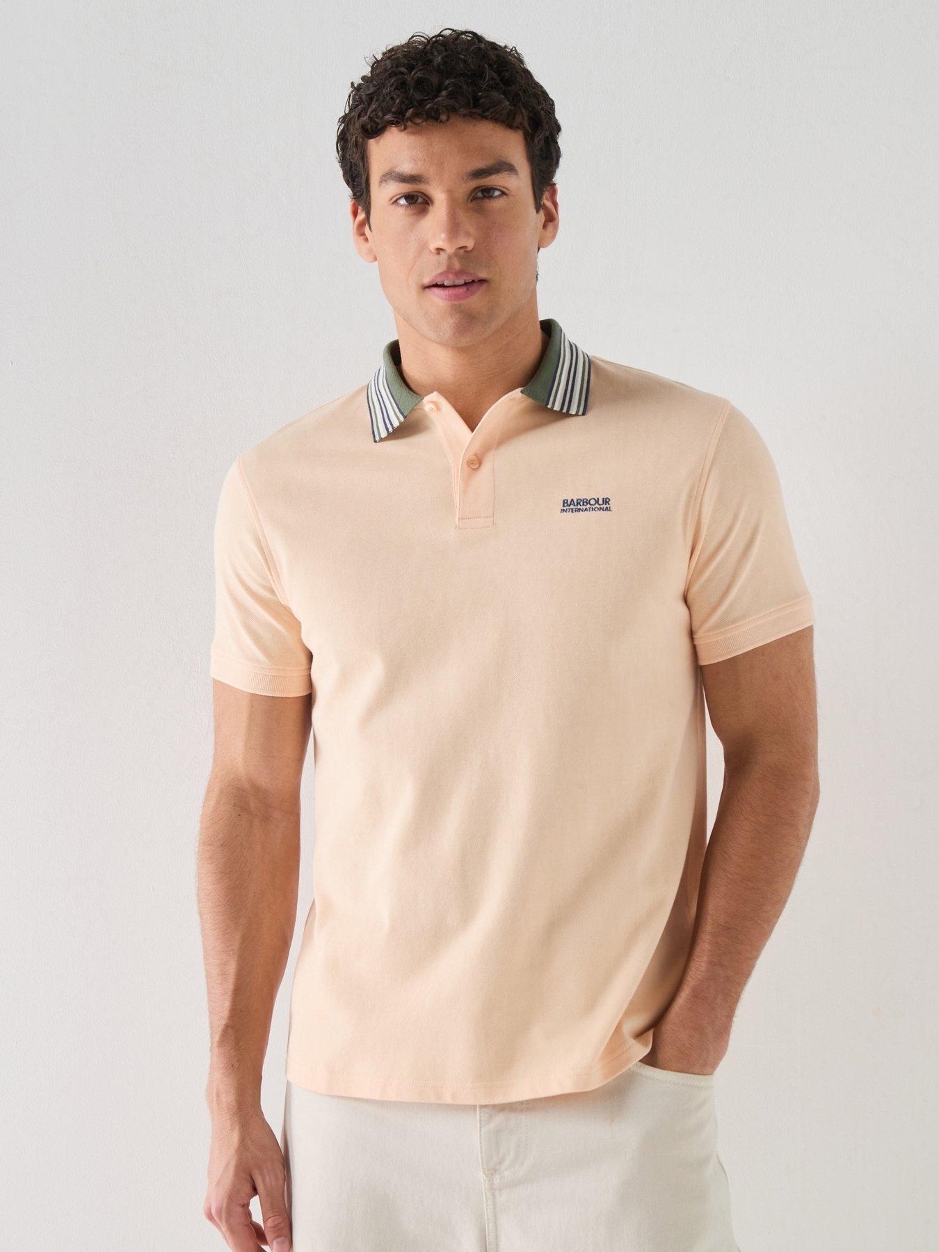 Barbour International International Neville Tipped Polo Shirt - Light Orange