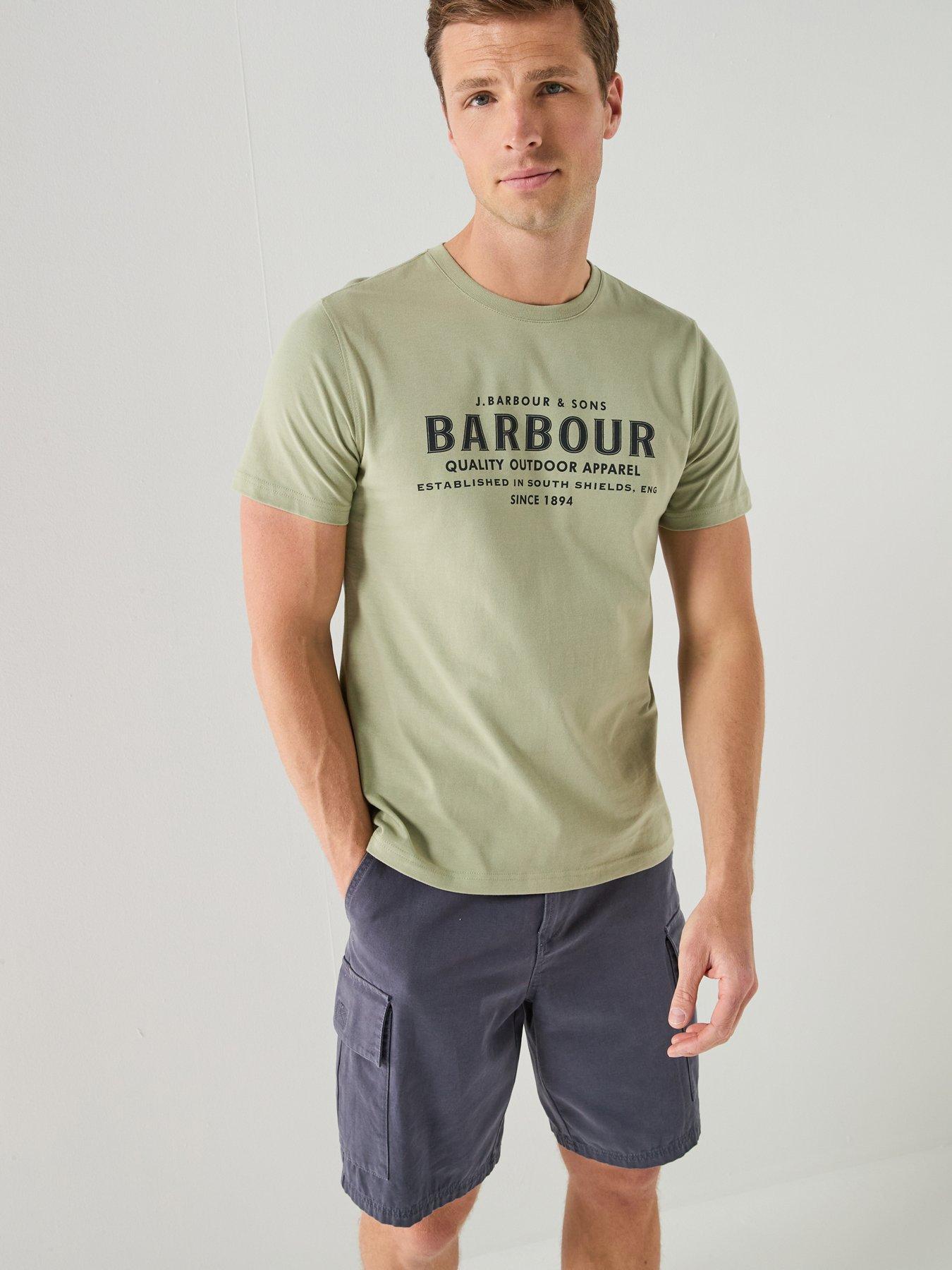 Barbour Moorside Logo Tailored Fit T-Shirt - Light Green