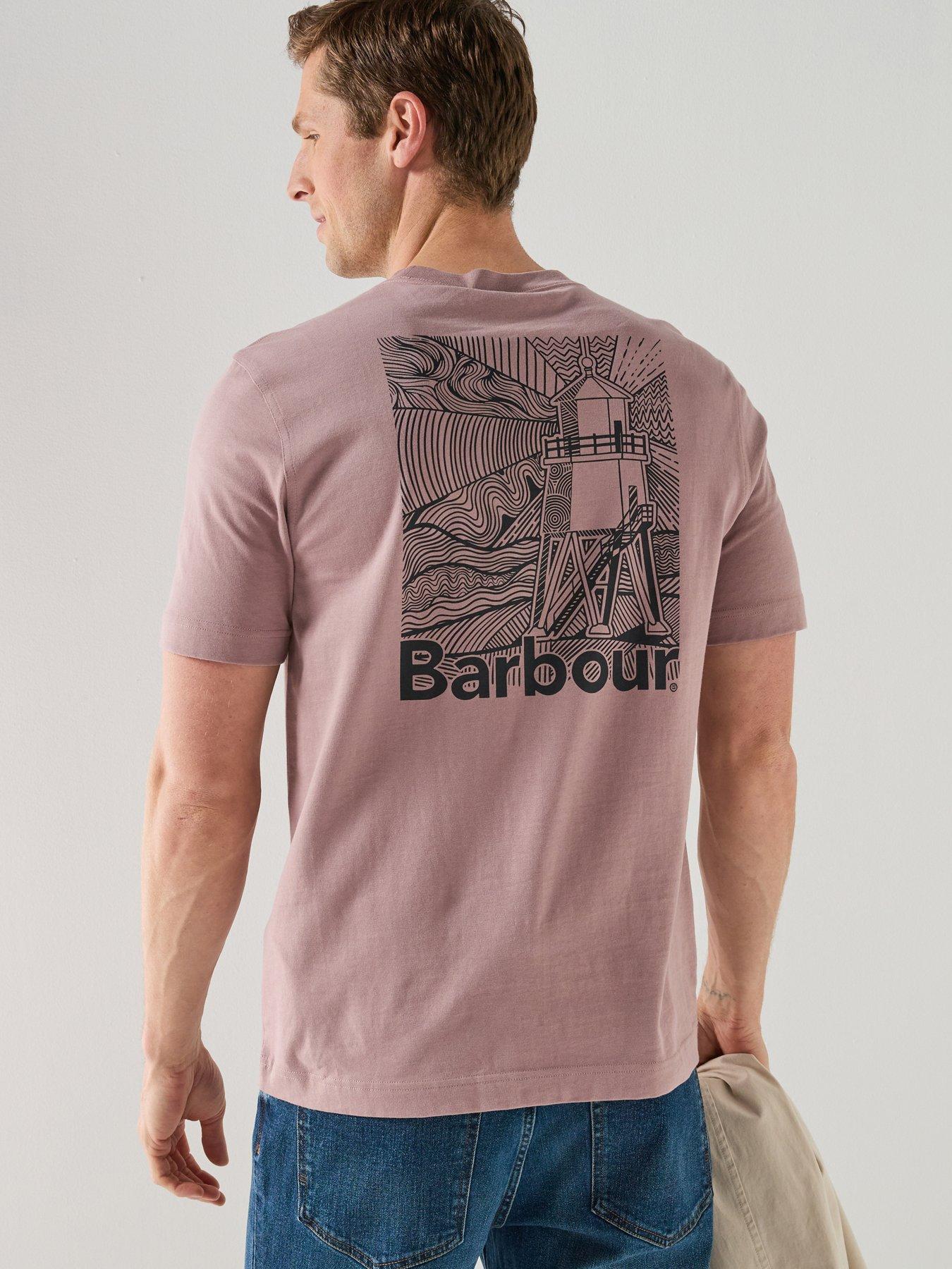 Barbour Moonwell Back Graphic T-Shirt - Light Red