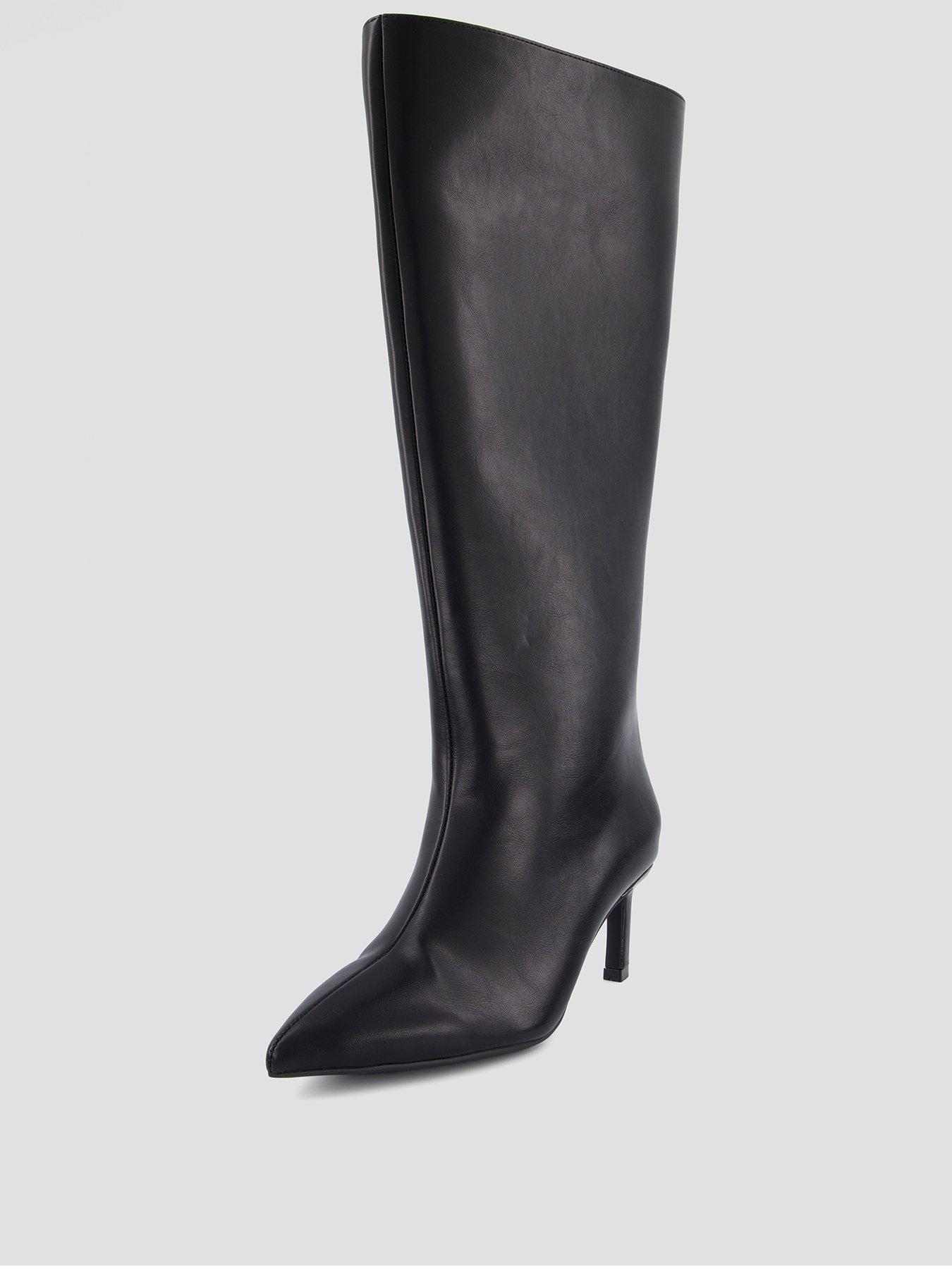 Image 2 of 7 of The Very Collection Low Heel Wide Fit Knee Boot