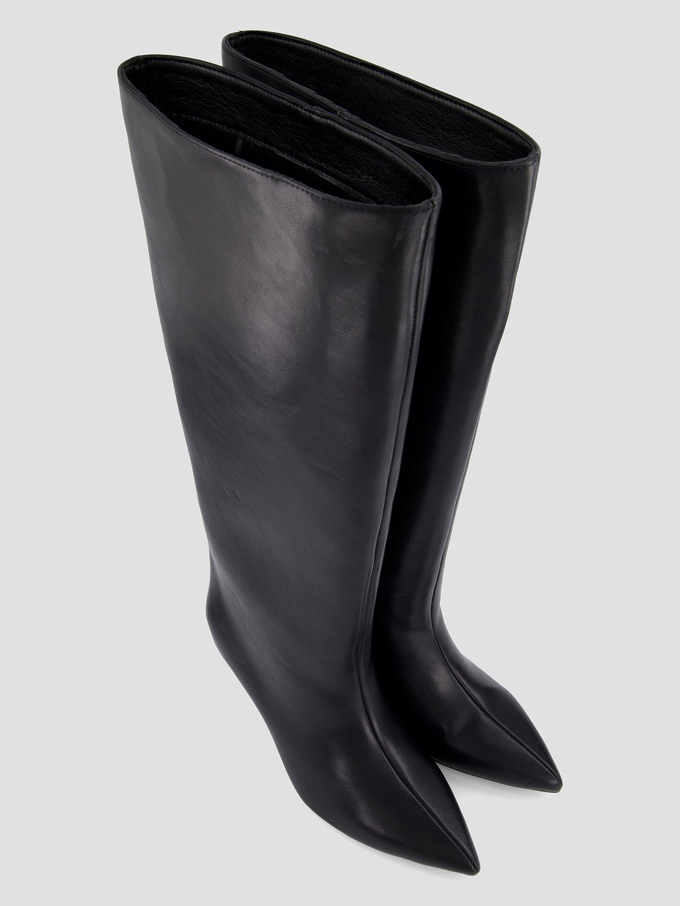 Image 3 of 7 of The Very Collection Low Heel Wide Fit Knee Boot