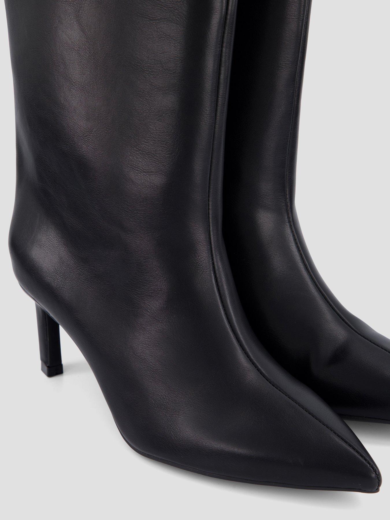Image 5 of 7 of The Very Collection Low Heel Wide Fit Knee Boot