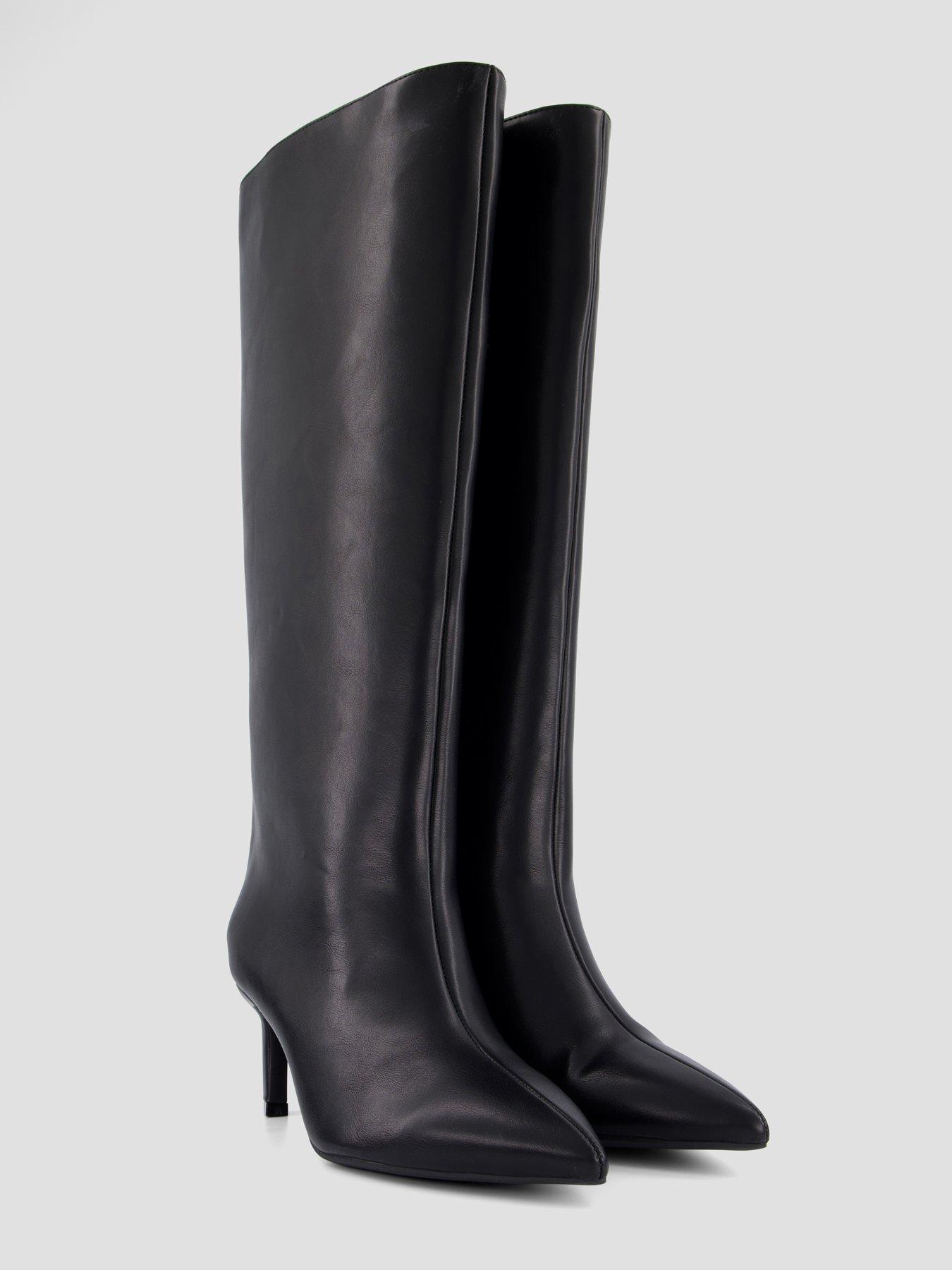 Image 6 of 7 of The Very Collection Low Heel Wide Fit Knee Boot