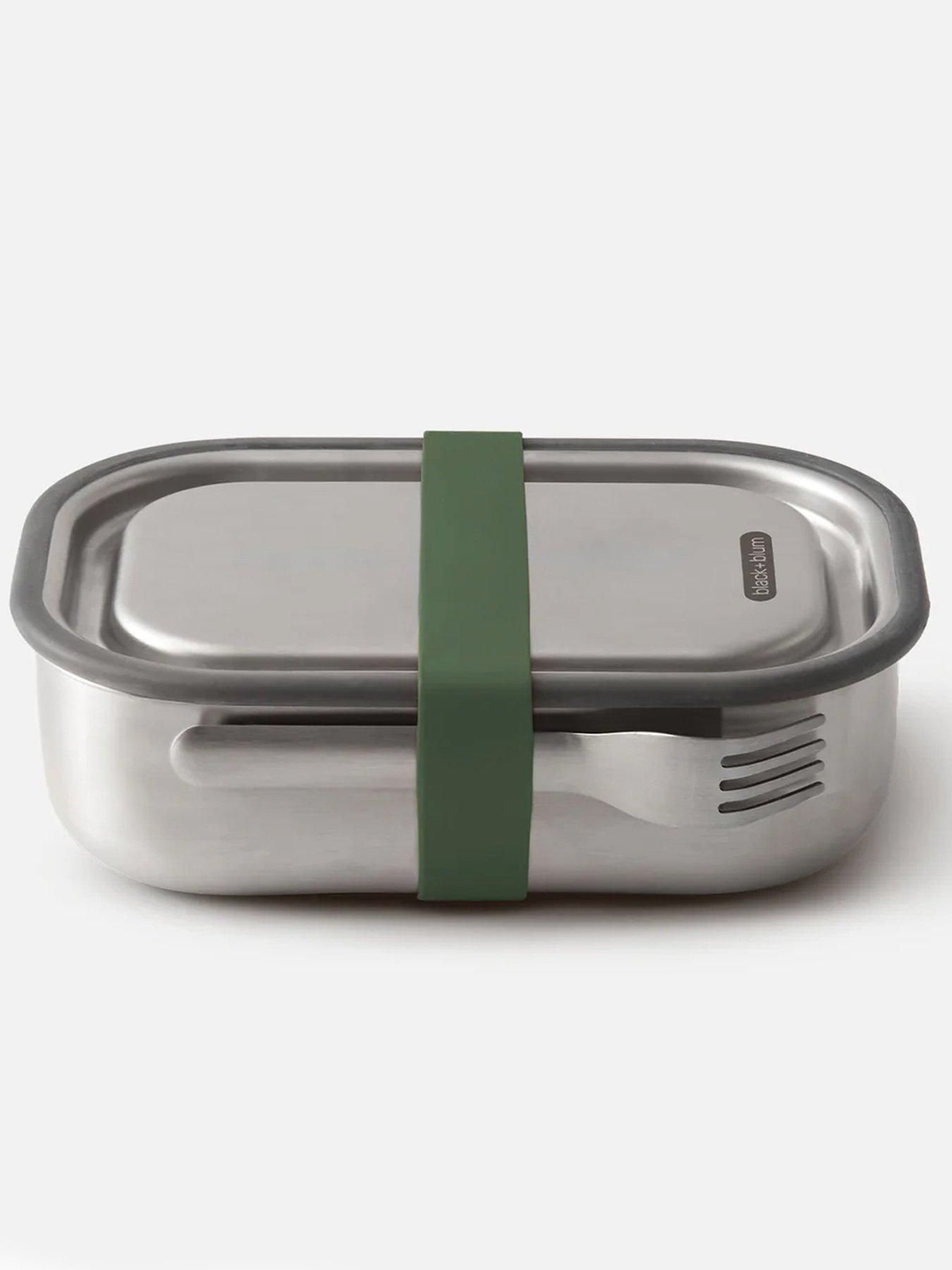 blackblum-stainless-steel-lunch-box-600ml-olivefront