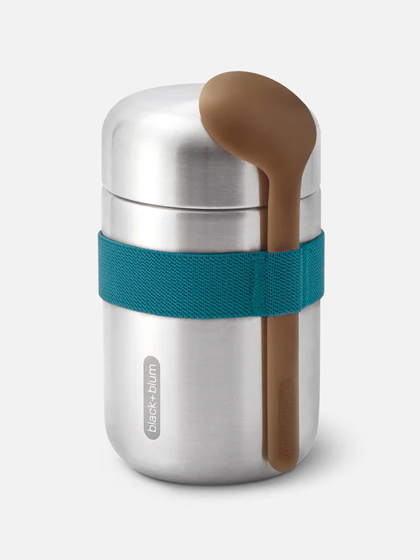 Black+Blum Black+blum Food Flask With Wooden Spoon 400ml - Ocean