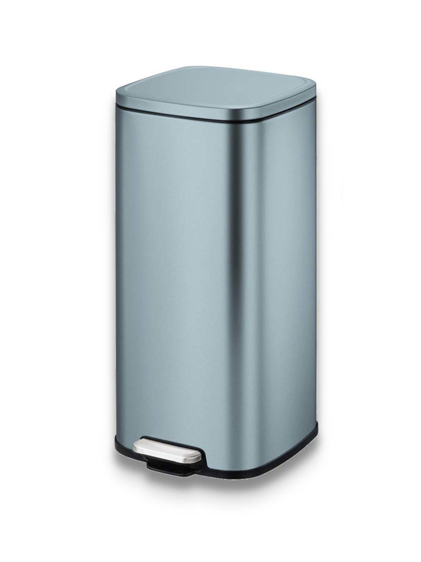 eko-eko-stella-recycling-pedal-bin-30l-titanium-bluefront