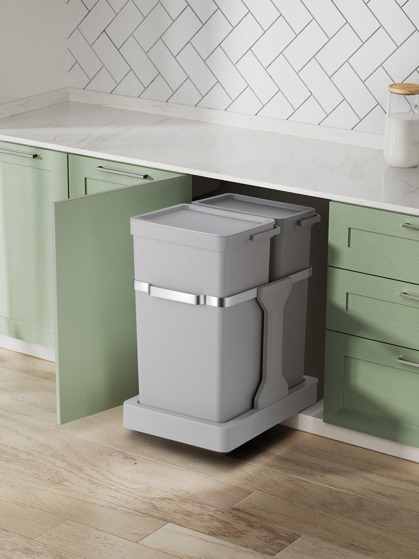 EKO Eko Deco Duo Pull Out Recycling Bin 20+15l - Grey
