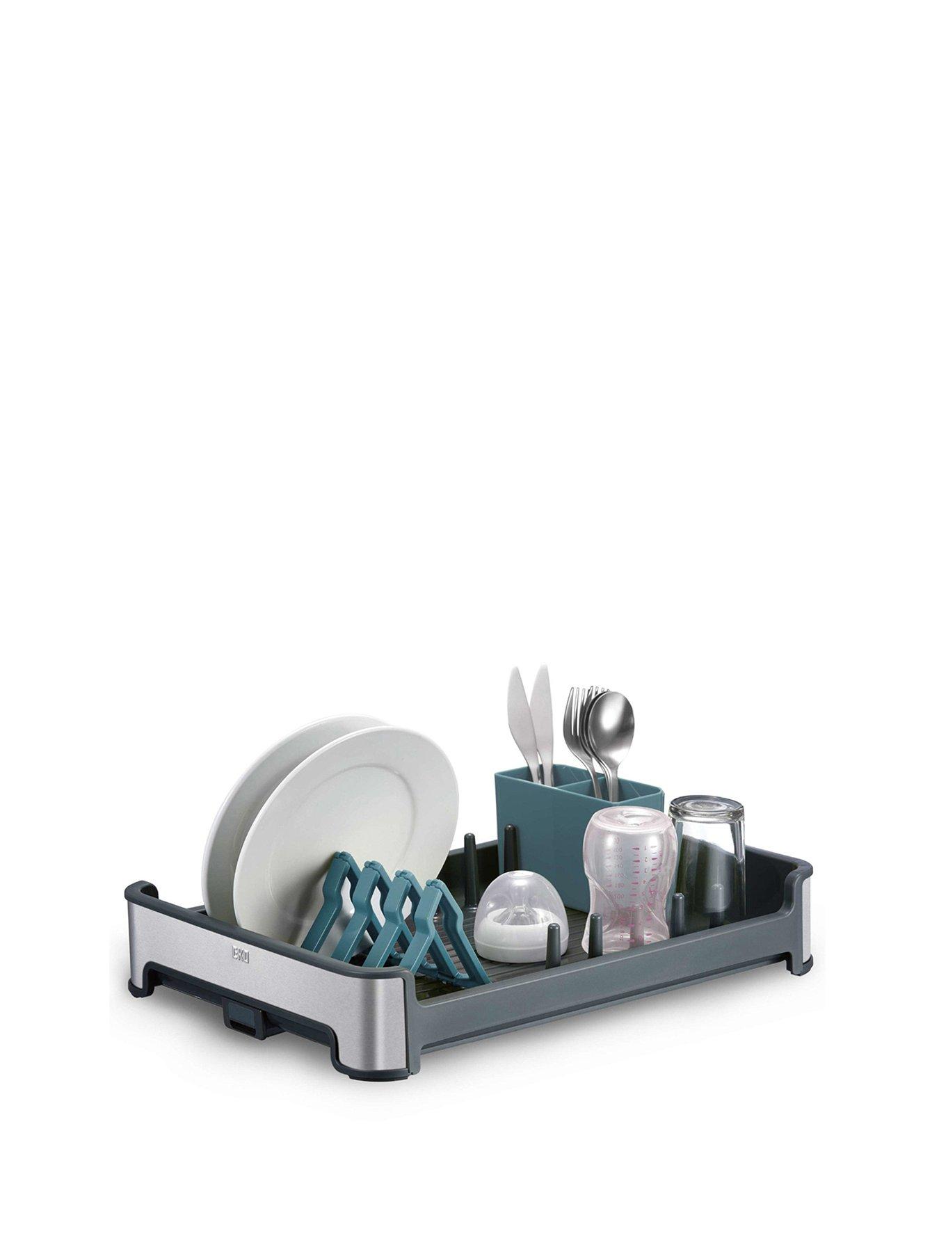 Image 2 of 4 of Eko Eko Stainless Steel Regal Dish Rack - Blue/grey