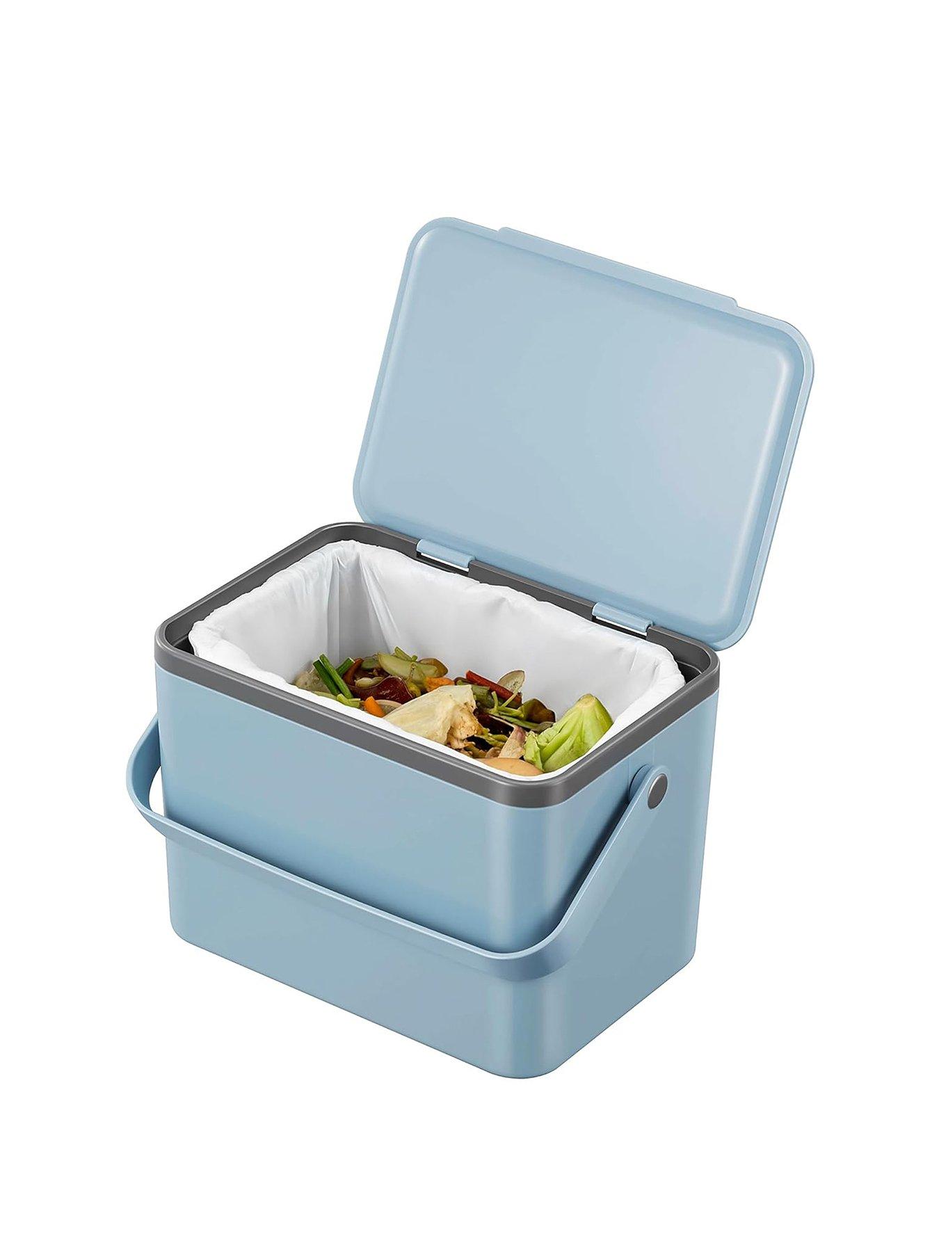 Image 2 of 4 of Eko Eko Deco Caddy Compost Bin 4l - Titanium Blue