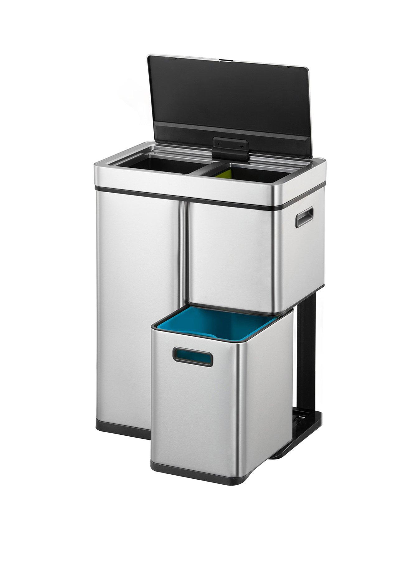 Image 2 of 6 of Eko Eko Mirage Plus Recycling Sensor Bin 30+15+15l - Silver