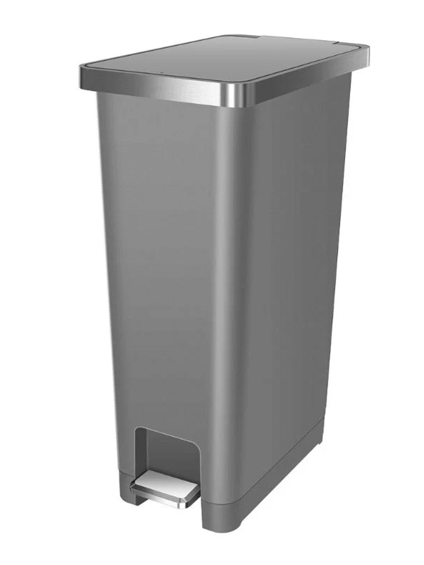 eko-eko-hana-recycling-pedal-bin-30l-greyfront