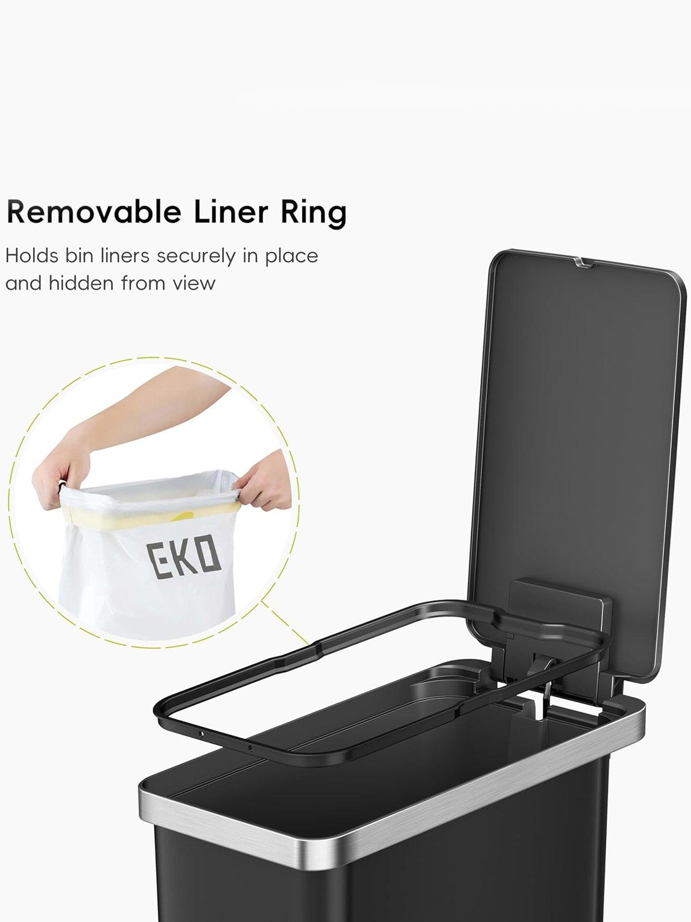 Image 4 of 4 of EKO Eko Hana Recycling Pedal Bin 30l - Black