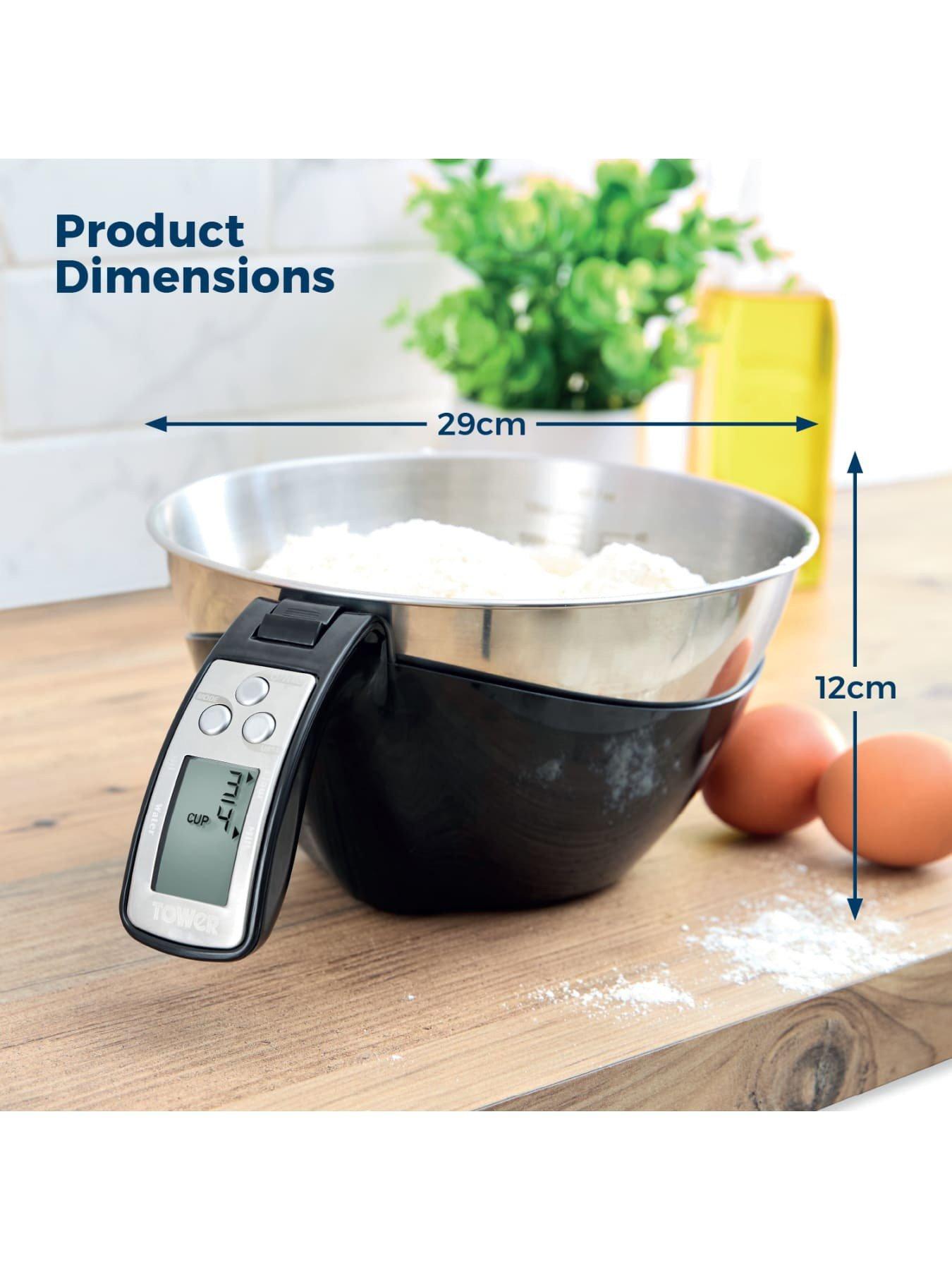 Image 6 of 7 of Tower 3-in-1 Digital Jug Scale With 1.5l Bowl, Black